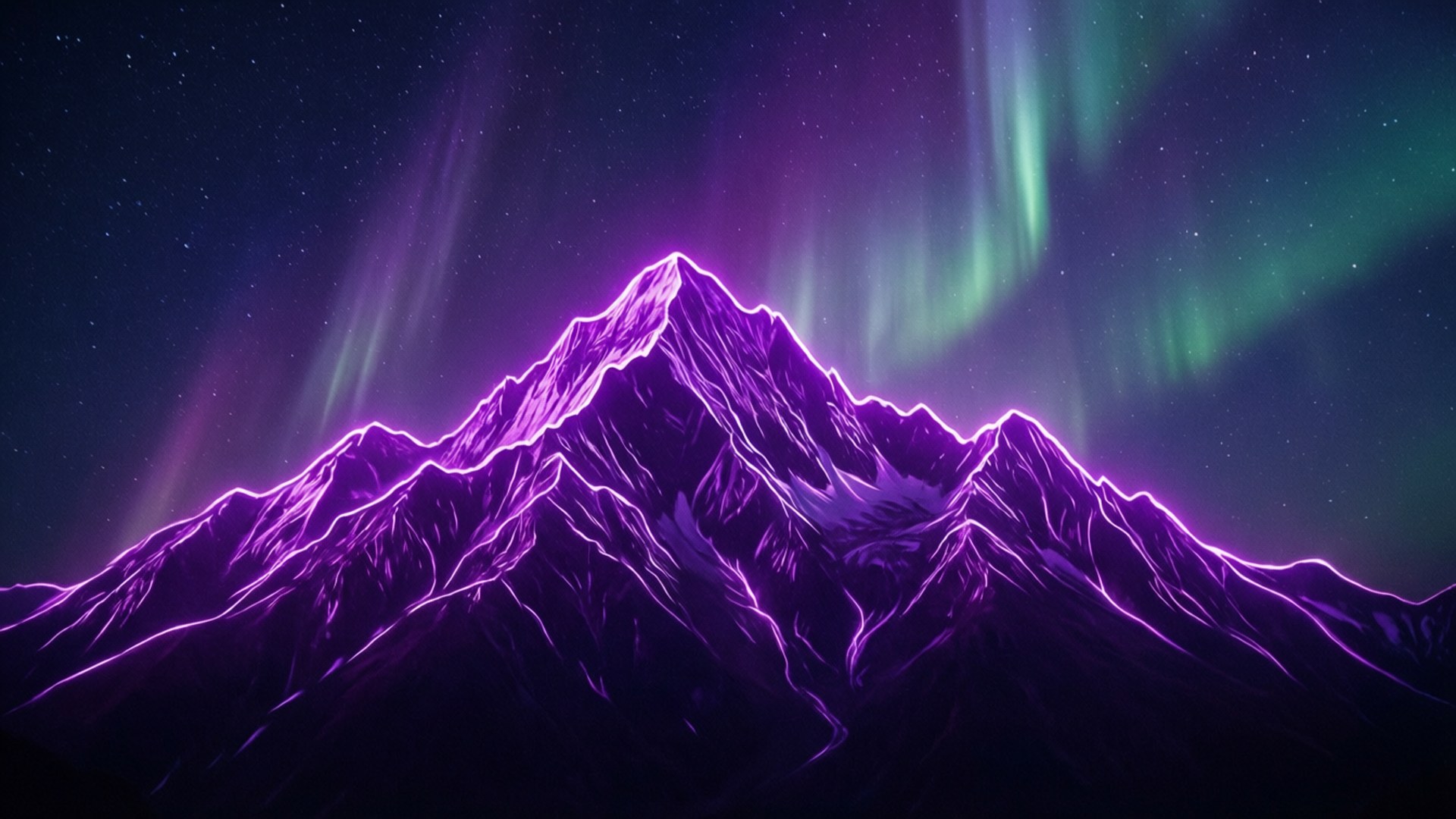 Neonlilla fjell Bakgrunner