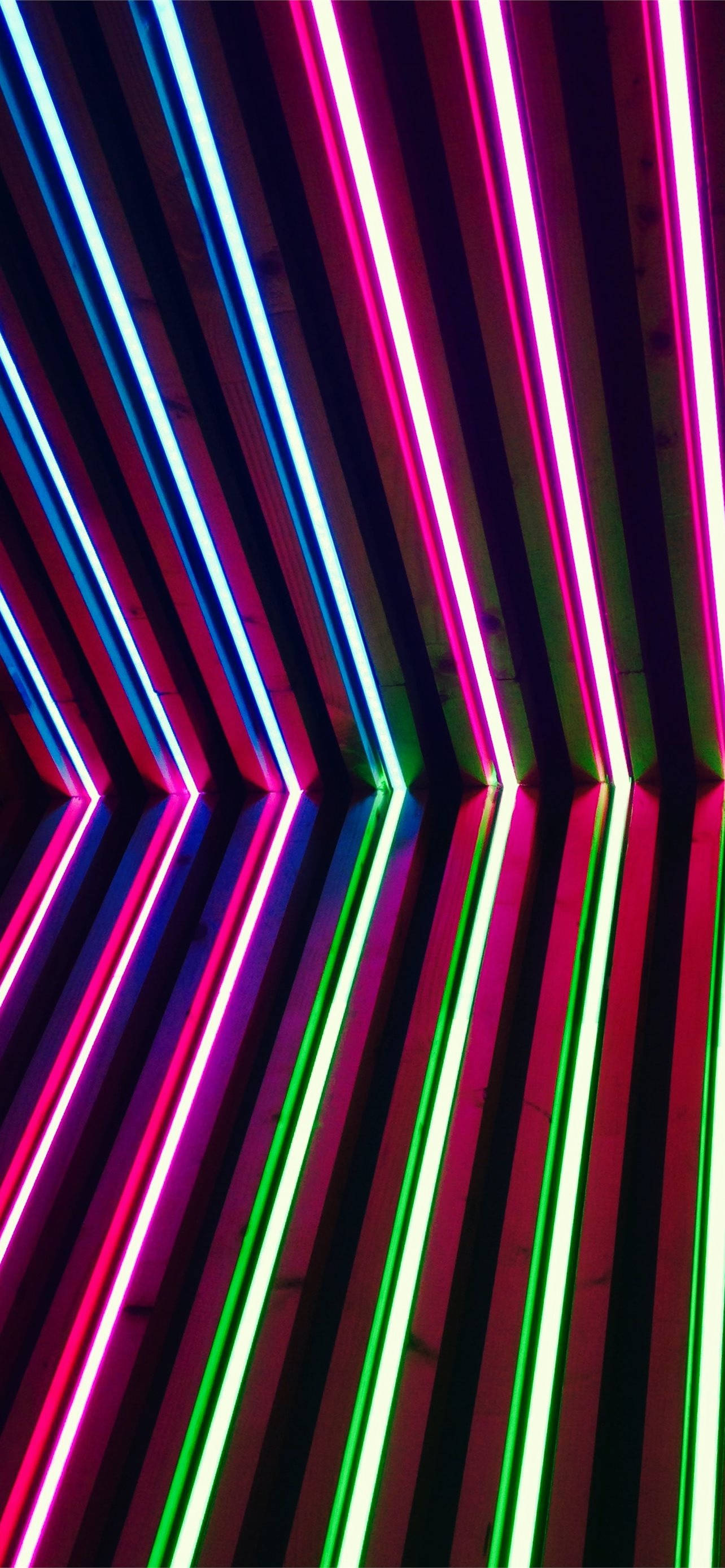 Neonlilla iPhone Rørlys Bakgrunner