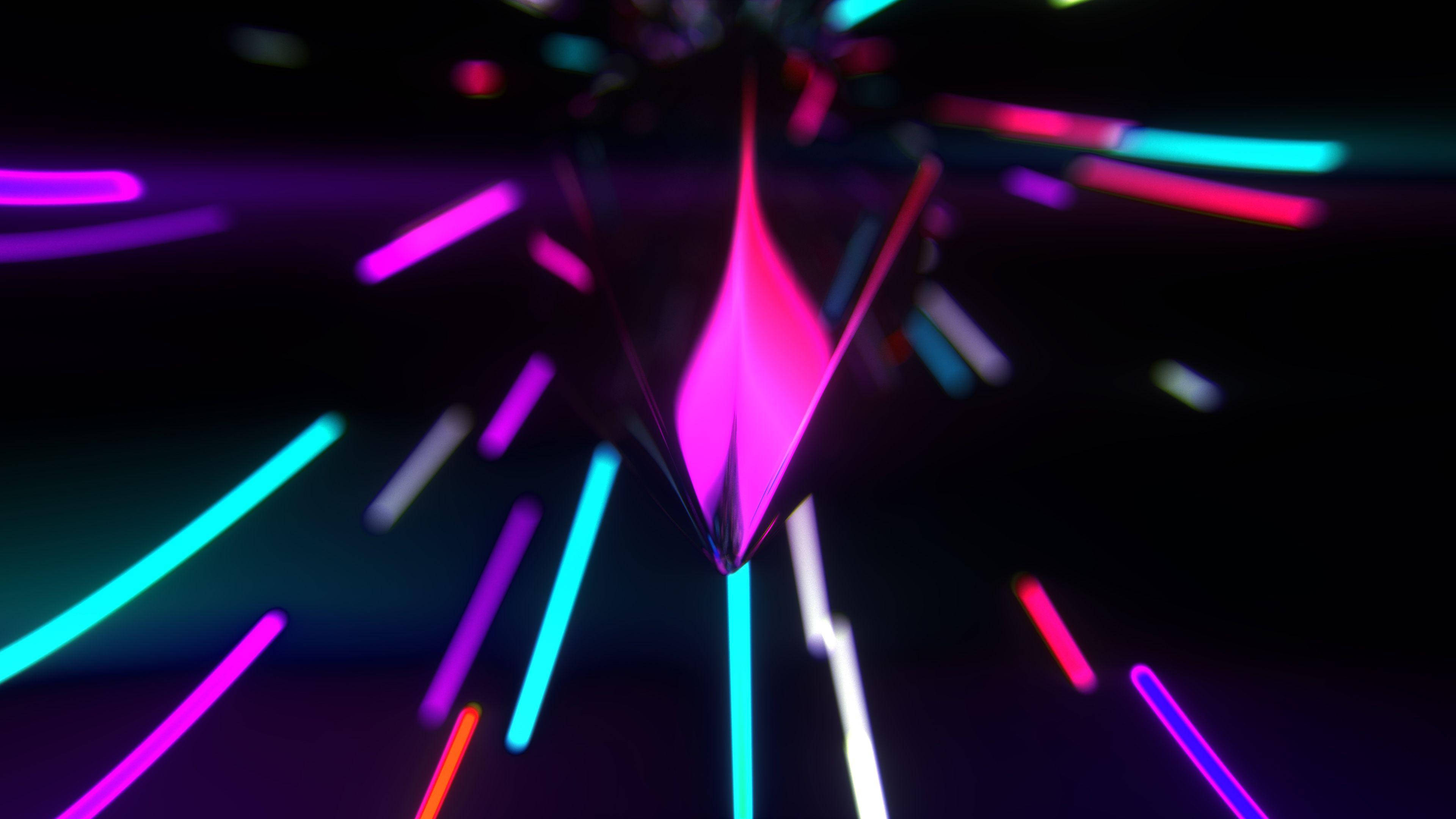 Neonlys-skår Bakgrunner