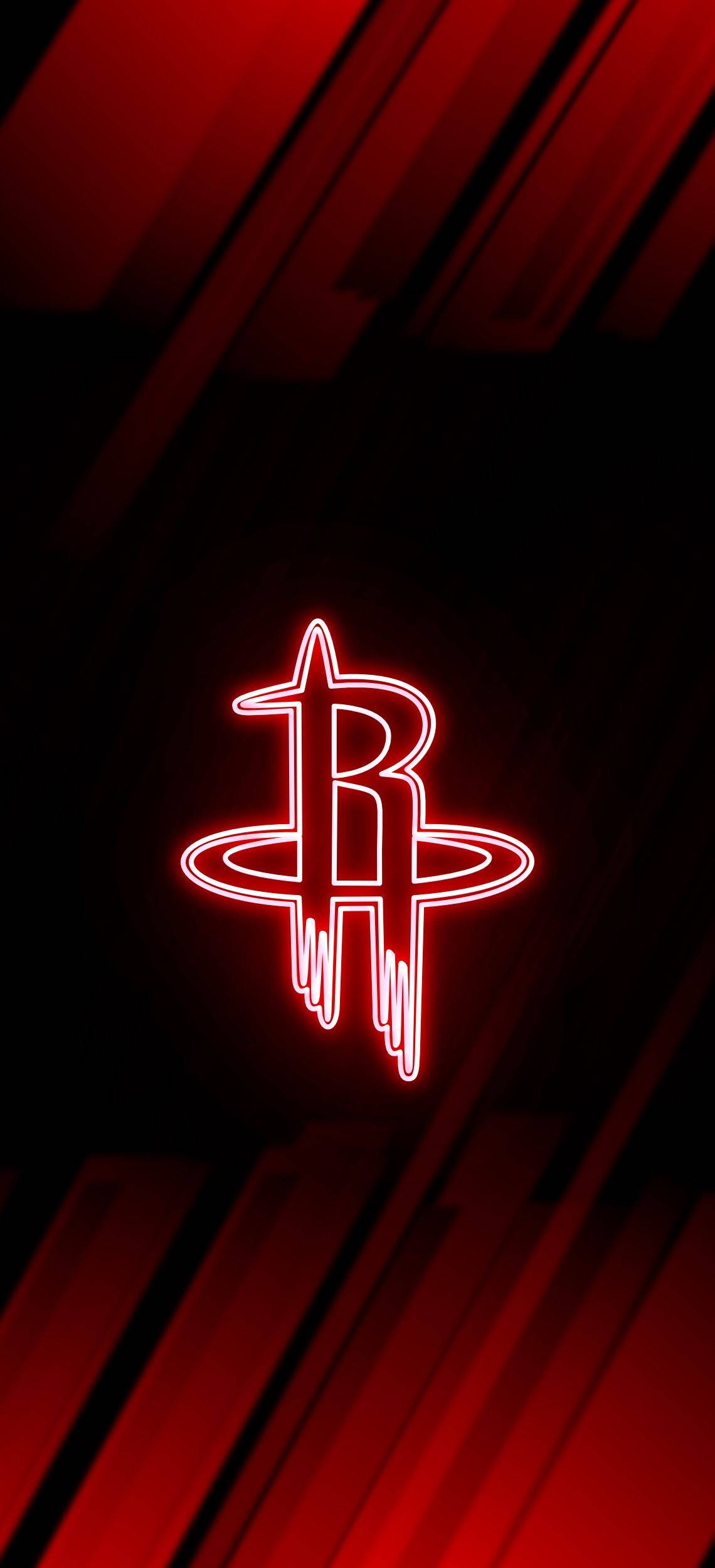 Neon Rød Houston Rockets Bakgrunner