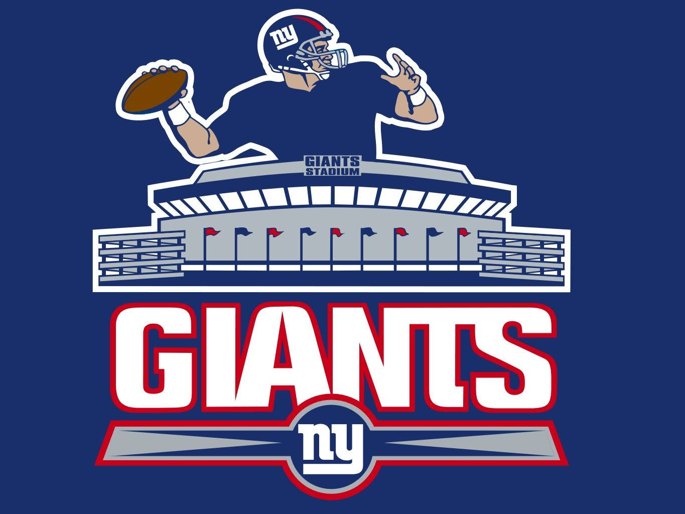 New York Giants logo stadion Bakgrunner
