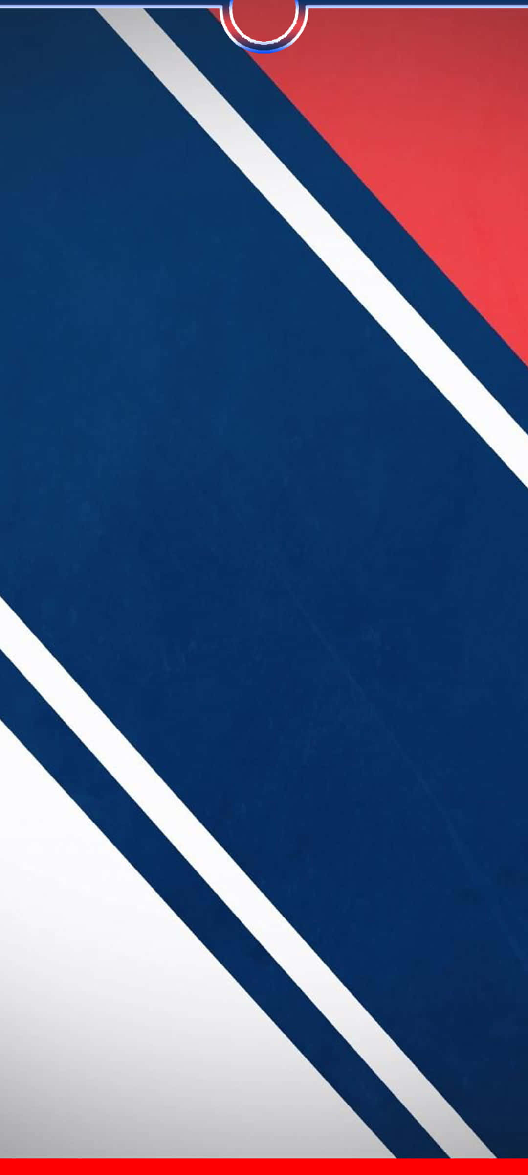 New York Rangers-logoen vises på en blå og rød bakgrunn Bakgrunner