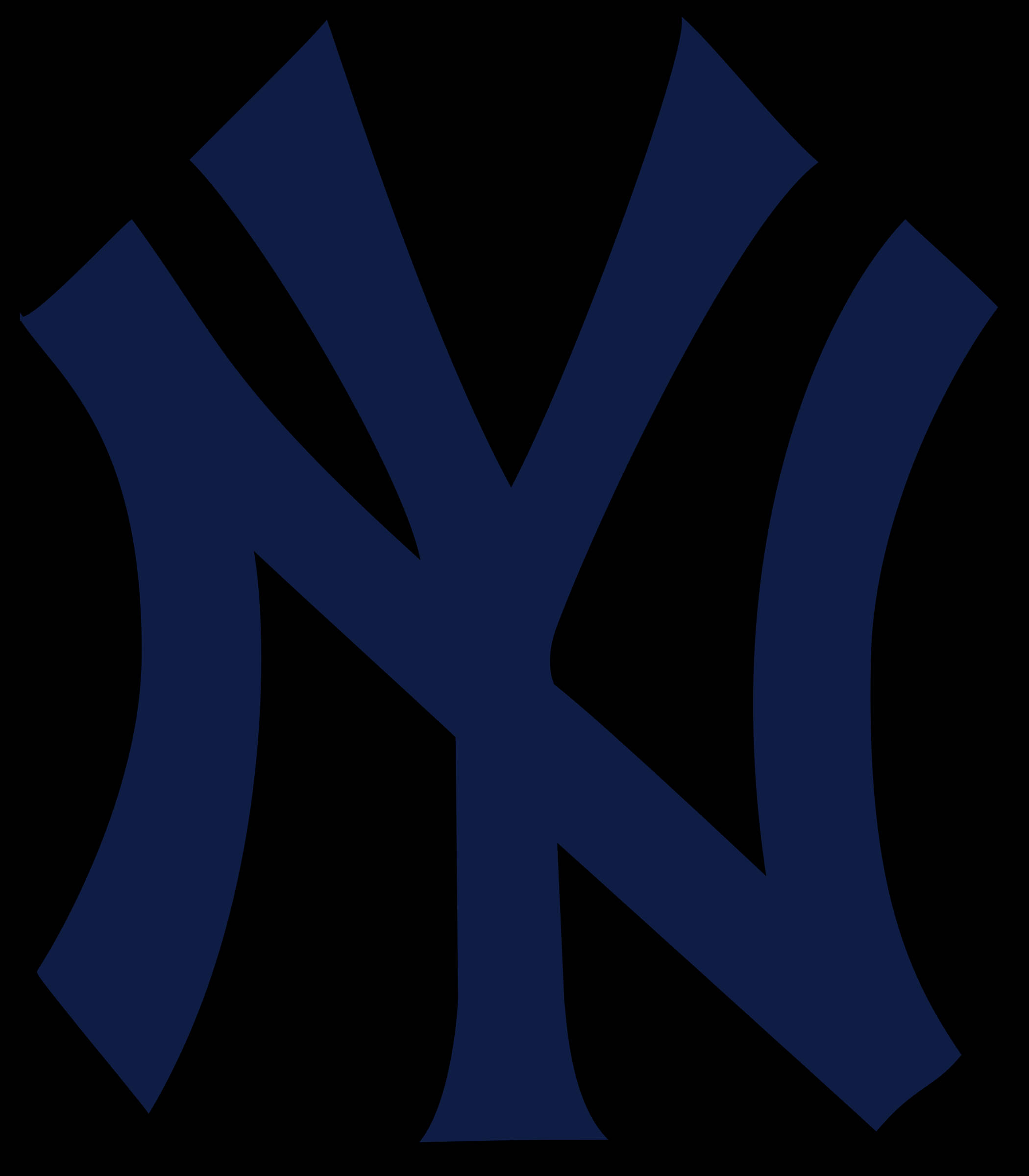 New York Yankees Blå NY Logo Vektor Bakgrunner