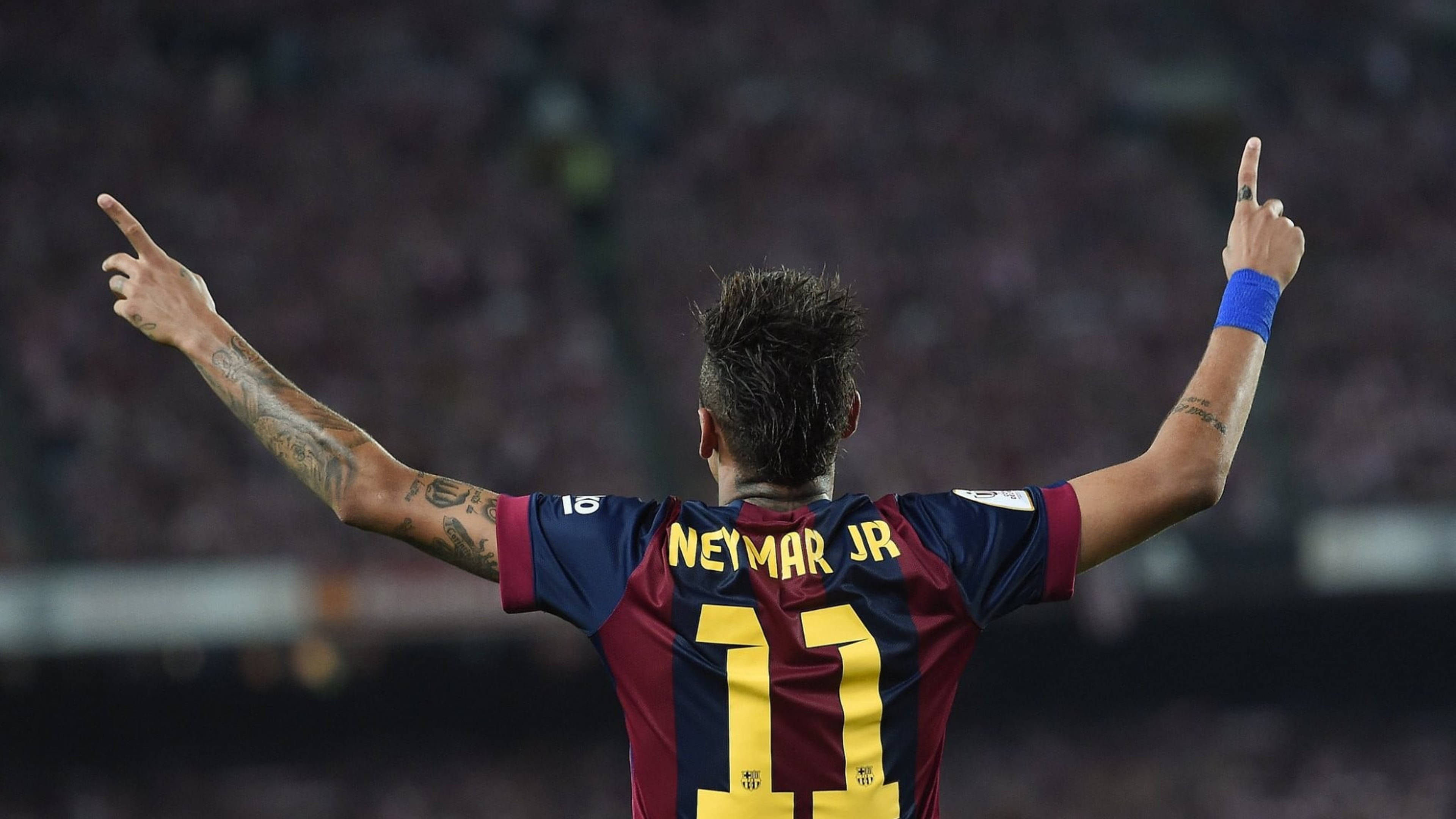 Neymar 4K Drakt Nummer 11 Bakgrunner
