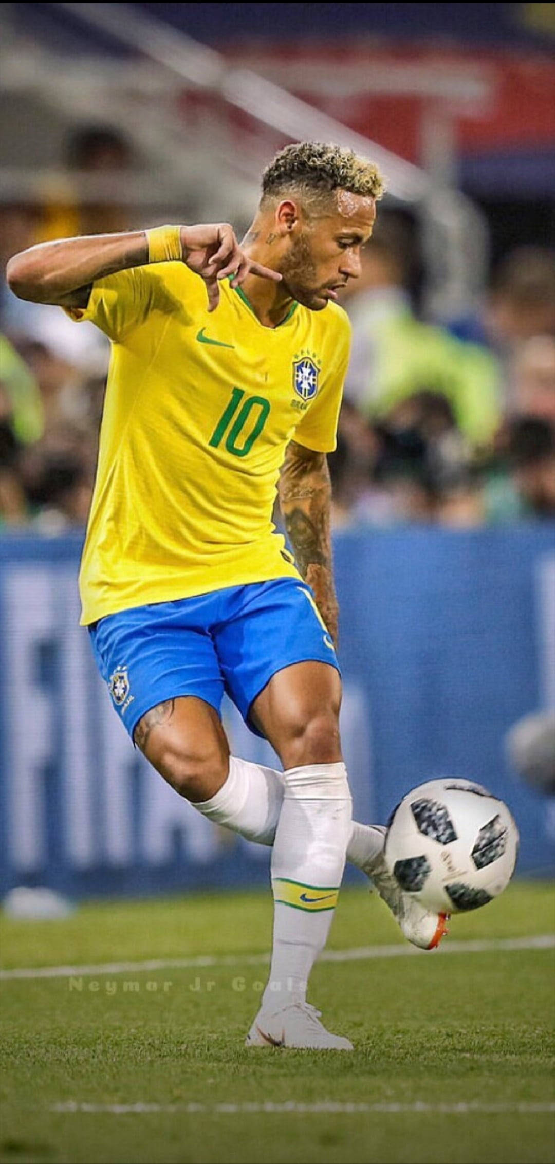 Neymar Dribling HD Football Bakgrunner