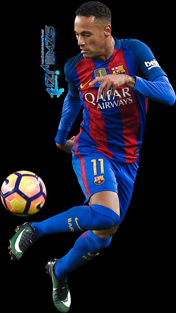Neymar F C Barcelona aksjonsbilde Bakgrunner
