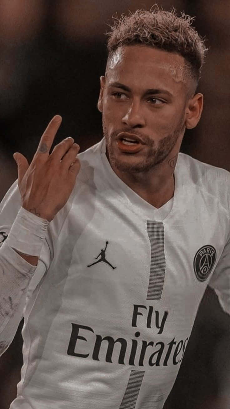 Neymar Jr. dribler en fotball. Bakgrunner