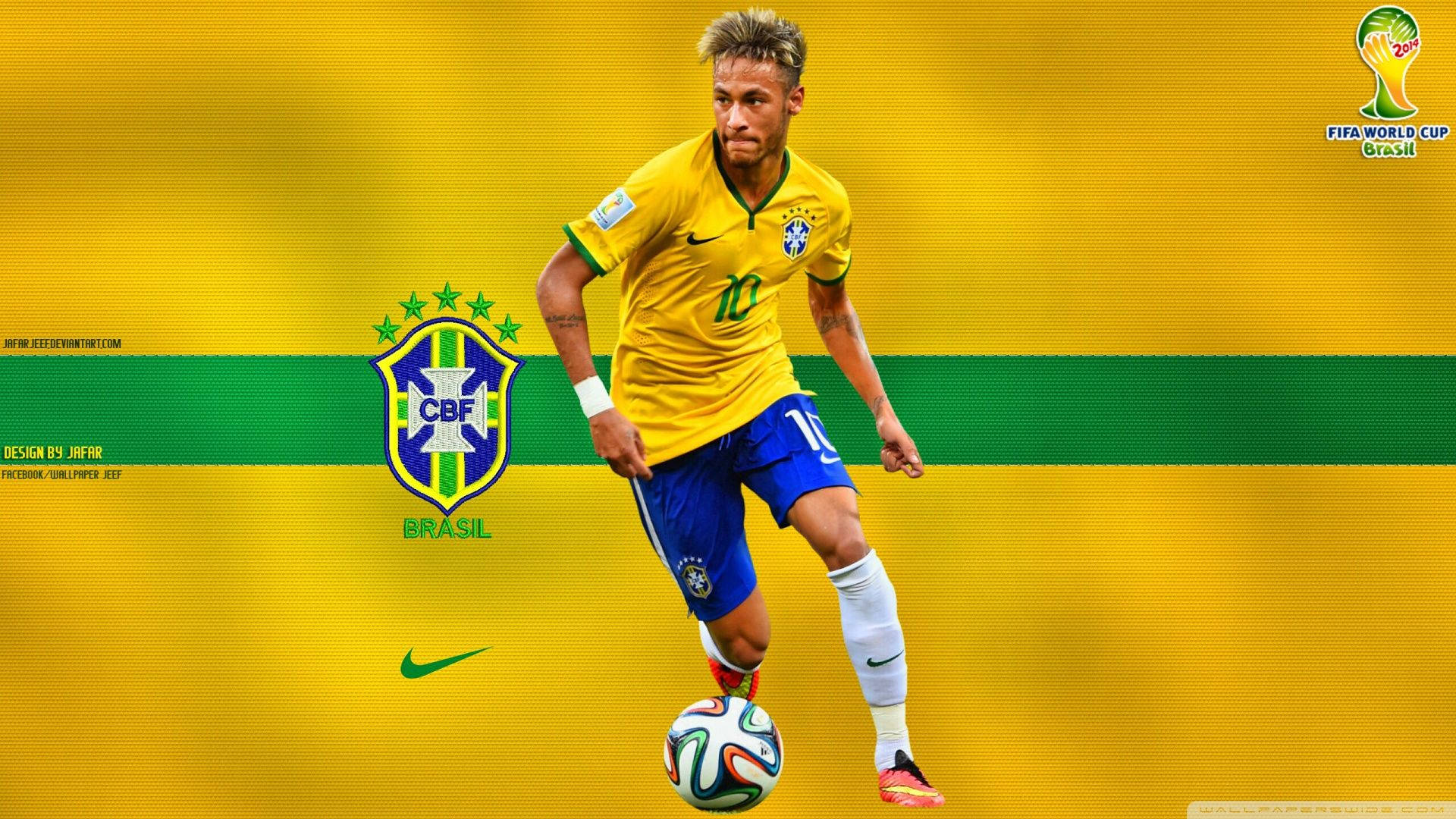 Neymar Jr. for Brasil bakgrunnsbilde.