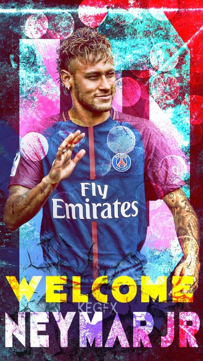 Neymar Jr viser sin berømte stil Bakgrunner