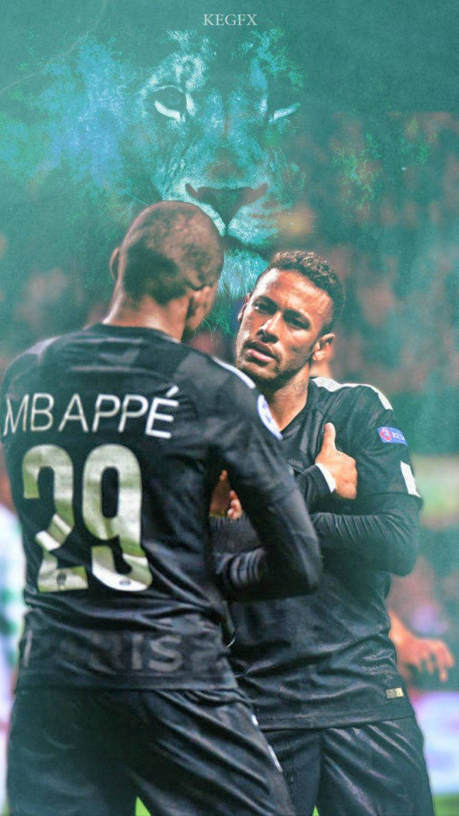Neymar og Mbappe-bakgrunnsbilde.