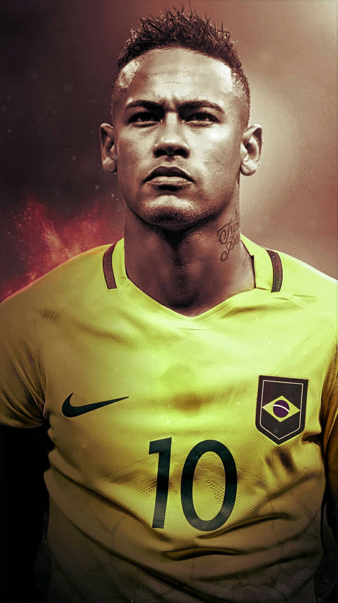 Neymar viser besluttsomhet som ambassadør for Brasil Bakgrunner