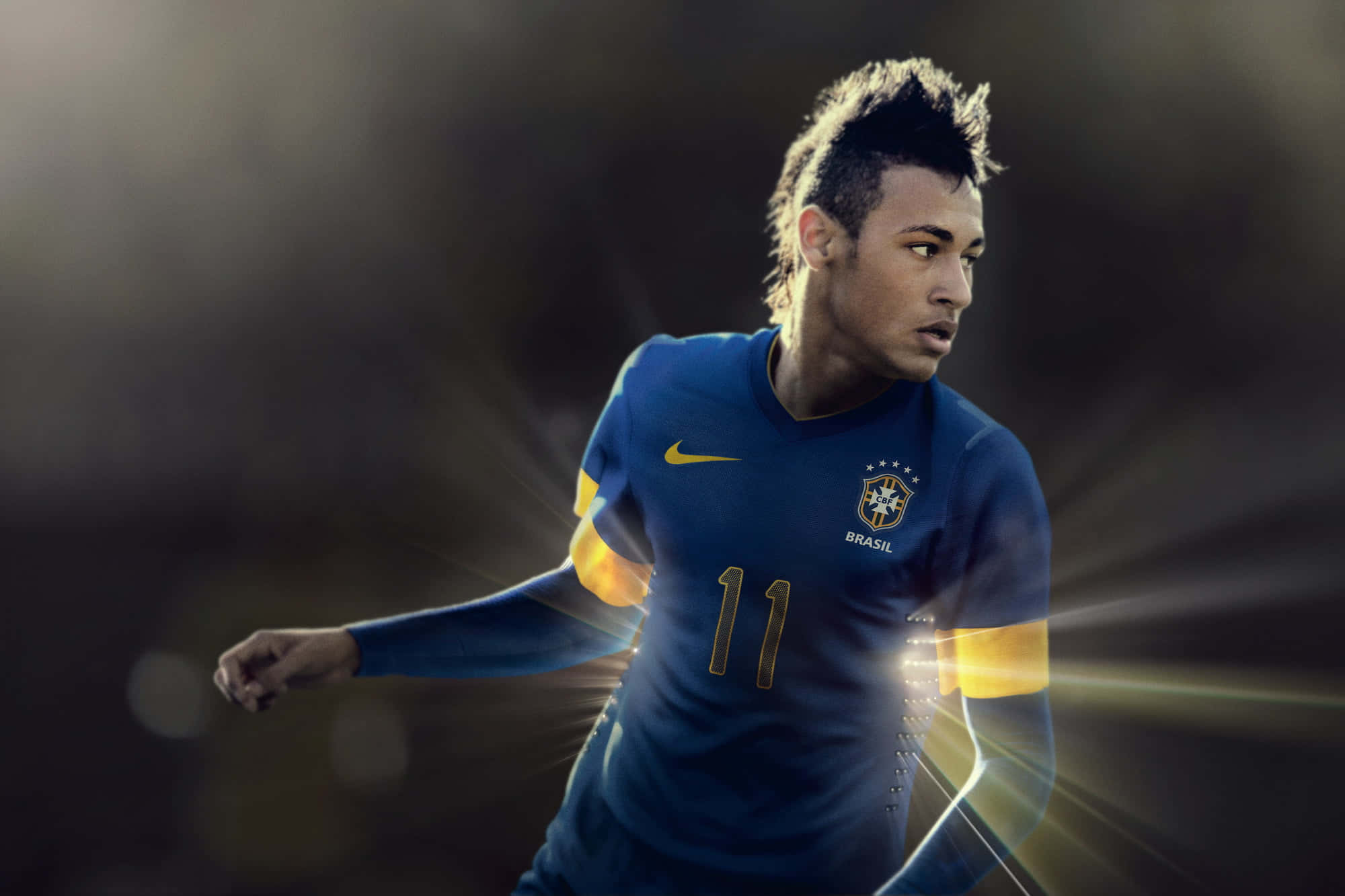 Neymar viser frem fotballferdighetene sine Bakgrunner