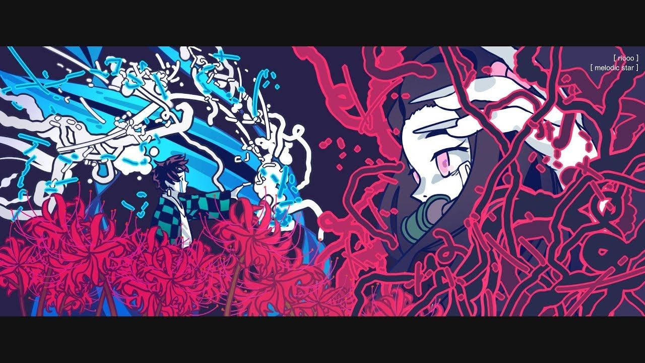 Nezuko og Tanjiro, Demon Slayer Bakgrunner