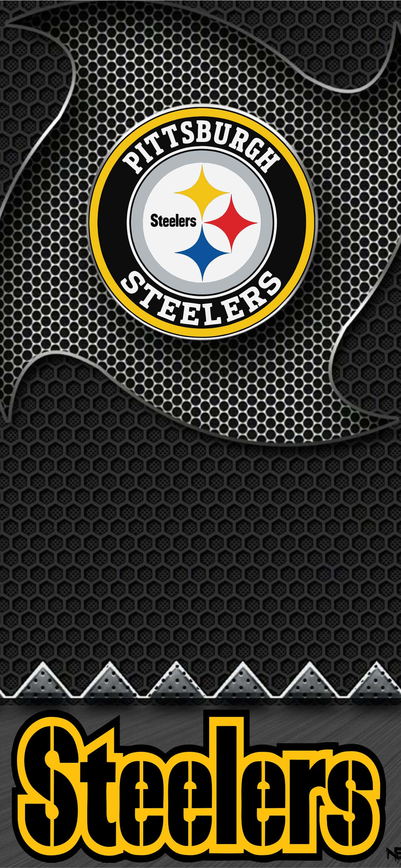 NFL-fans gleder seg: Vis lagstoltheten din med Steelers iPhone-bakgrunn Bakgrunner