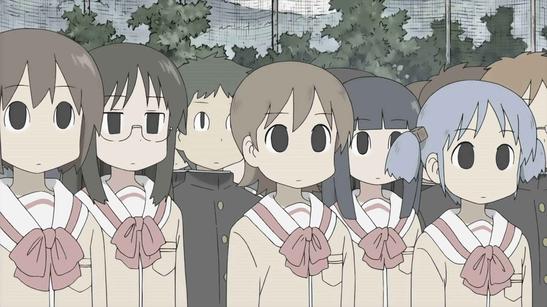 Nichijou-elever med dempede farger Bakgrunner