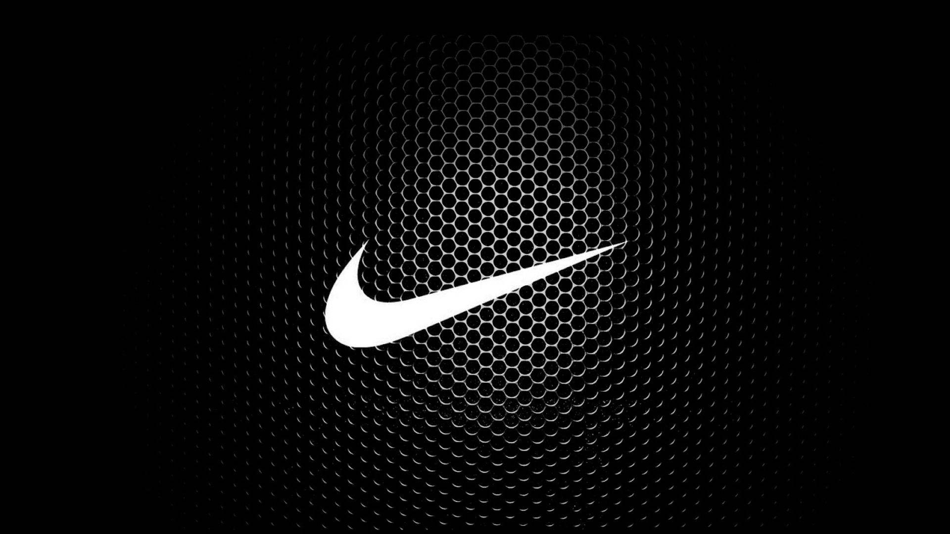 Nike-emblem med kult sekskantmønster Bakgrunner