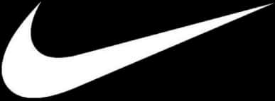Nike Swoosh-logo på svart bakgrunn Bakgrunner