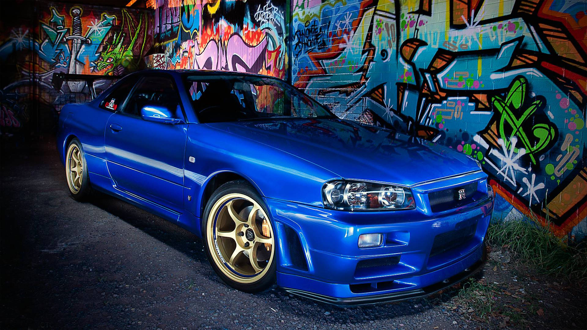 Kjøretøy Nissan Skyline R34 Nissan HD-bakgrunnsbilde | Bakgrunnsbilde