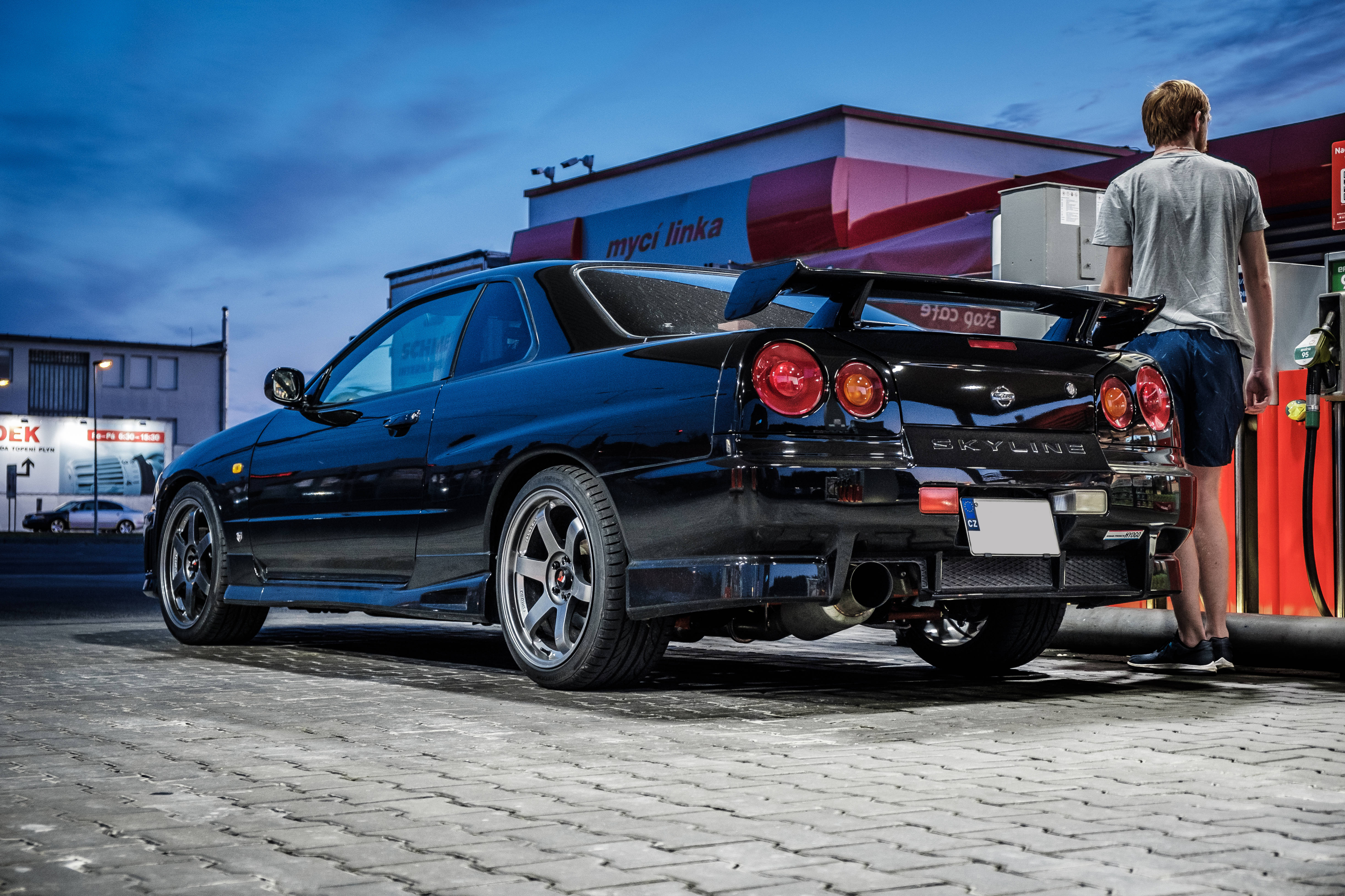 Nissan Skyline Gtr R34 kupé Bakgrunner