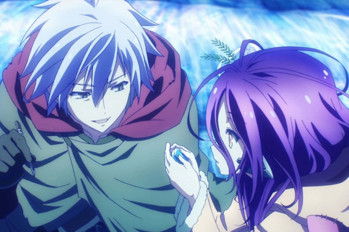 No Game No Life Riku og Couronne Bilde Bakgrunner