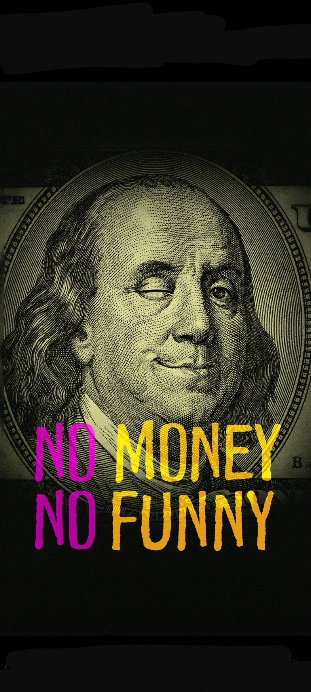 No Money No Funny iPhone Bakgrunner