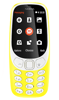 Nokia klassisk gul modell Bakgrunner