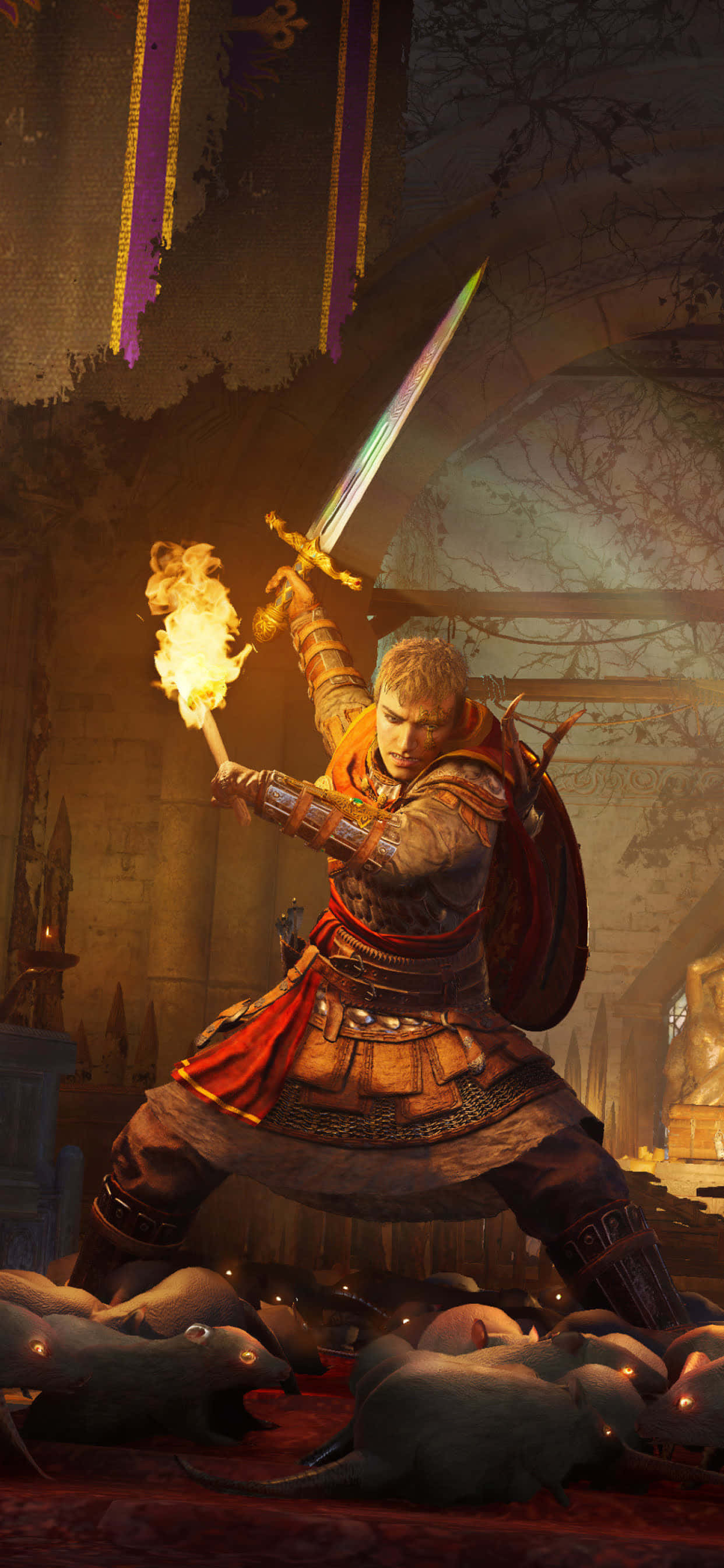 Norsk Viking iPhone Xs Max Assassin's Creed Valhalla Bakgrunn Bakgrunner
