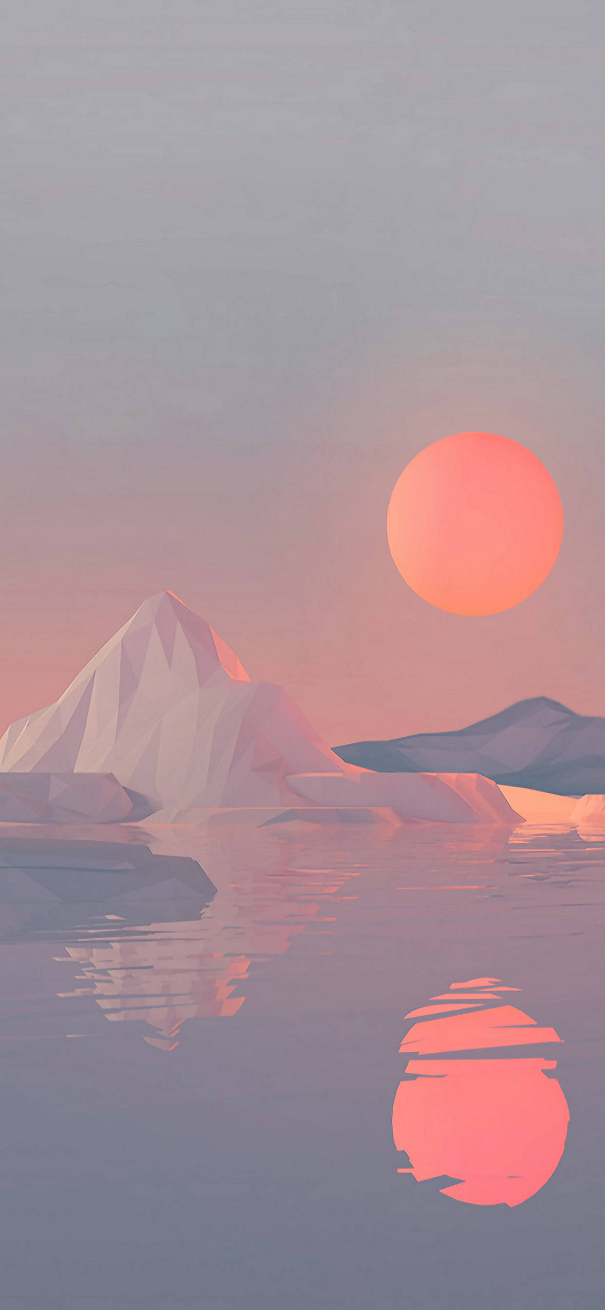 Note 10 Plus Snødekt Solnedgang Bakgrunner
