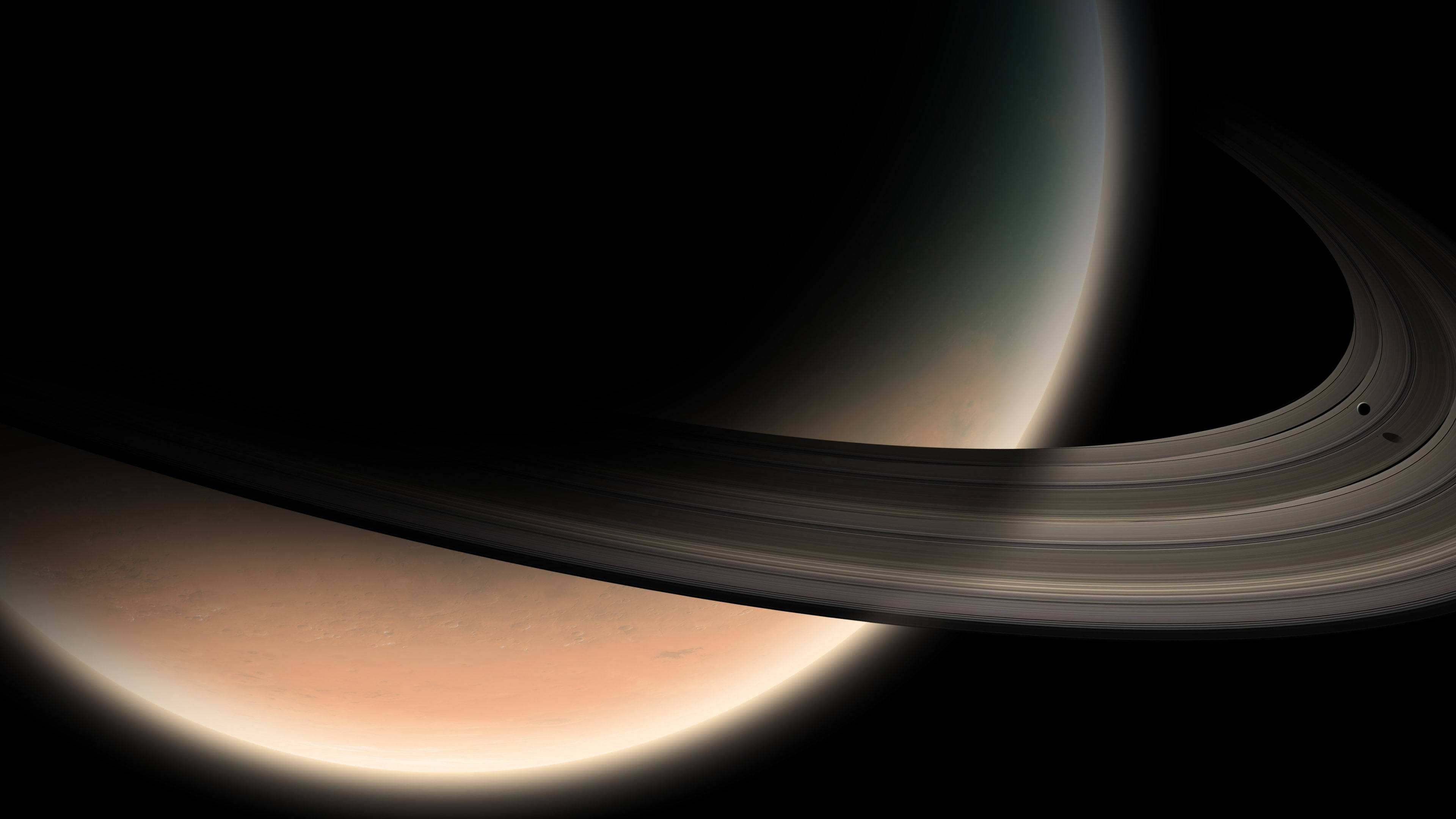 Nærbilde av Saturn 4K Bakgrunner