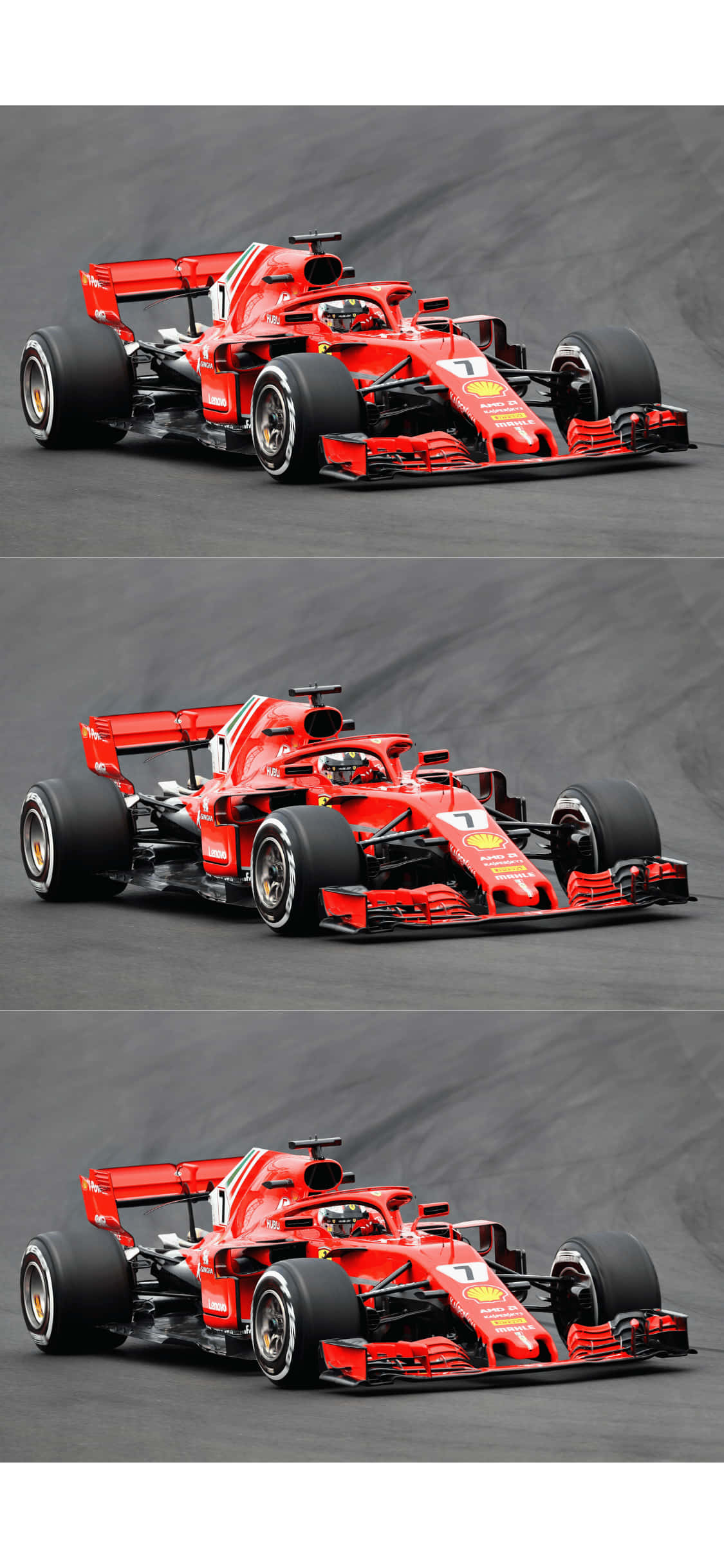 Number Seven Collage iPhone Xs F1 2018 Bakgrunn Bakgrunner
