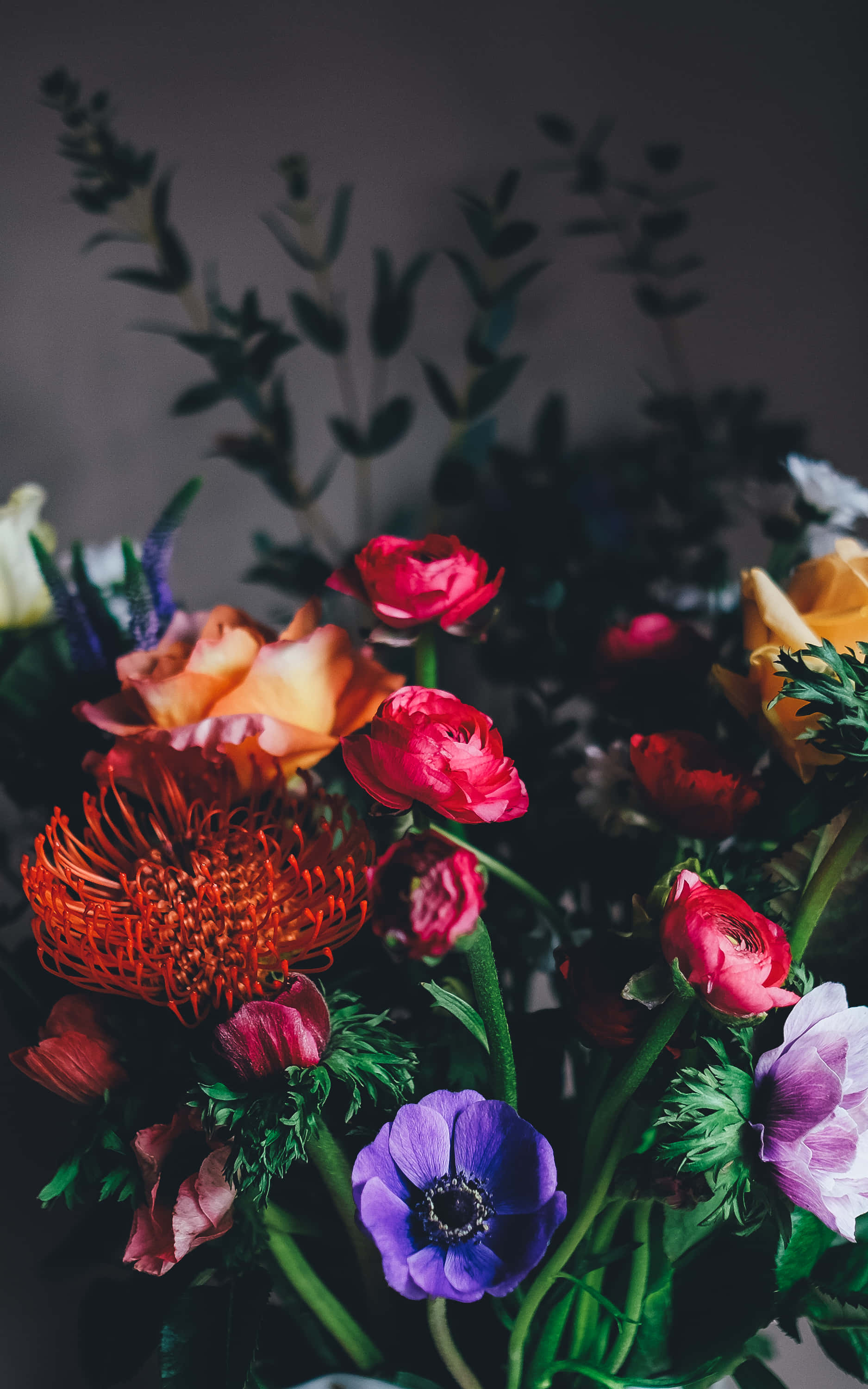Nydelig blomstrende blomster-telefonbakgrunn Bakgrunner