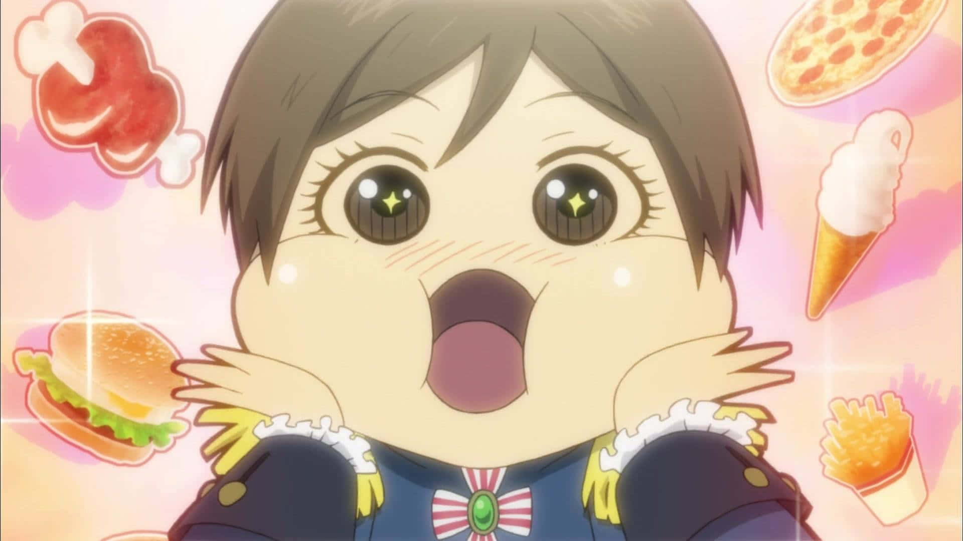 Nyt å le av denne morsomme anime-scenen! Bakgrunner