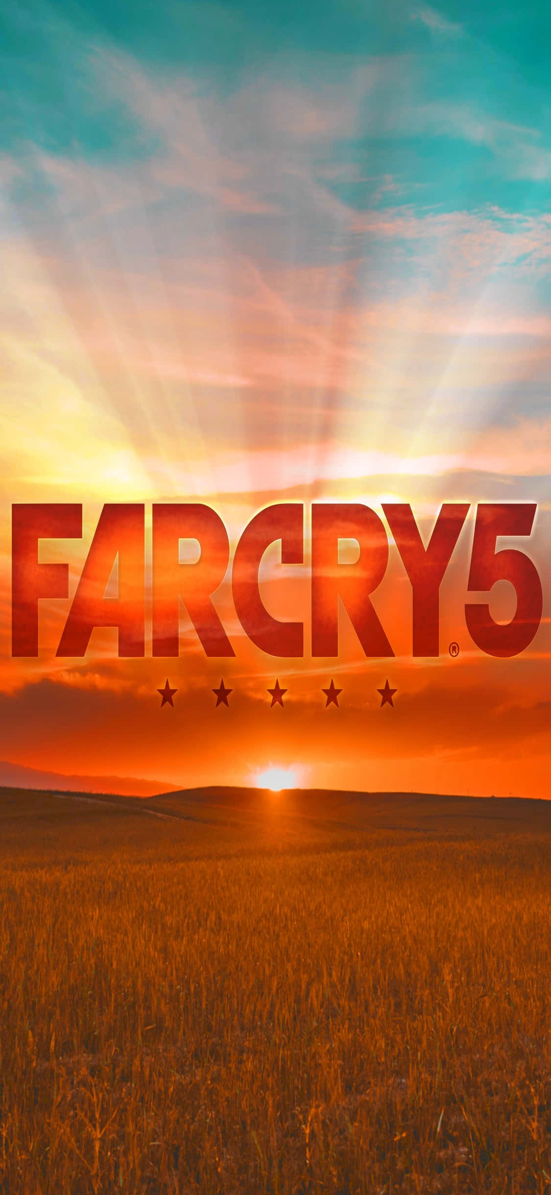 Nyt action-eventyrspillet Far Cry 5 på din iPhone XS Bakgrunner