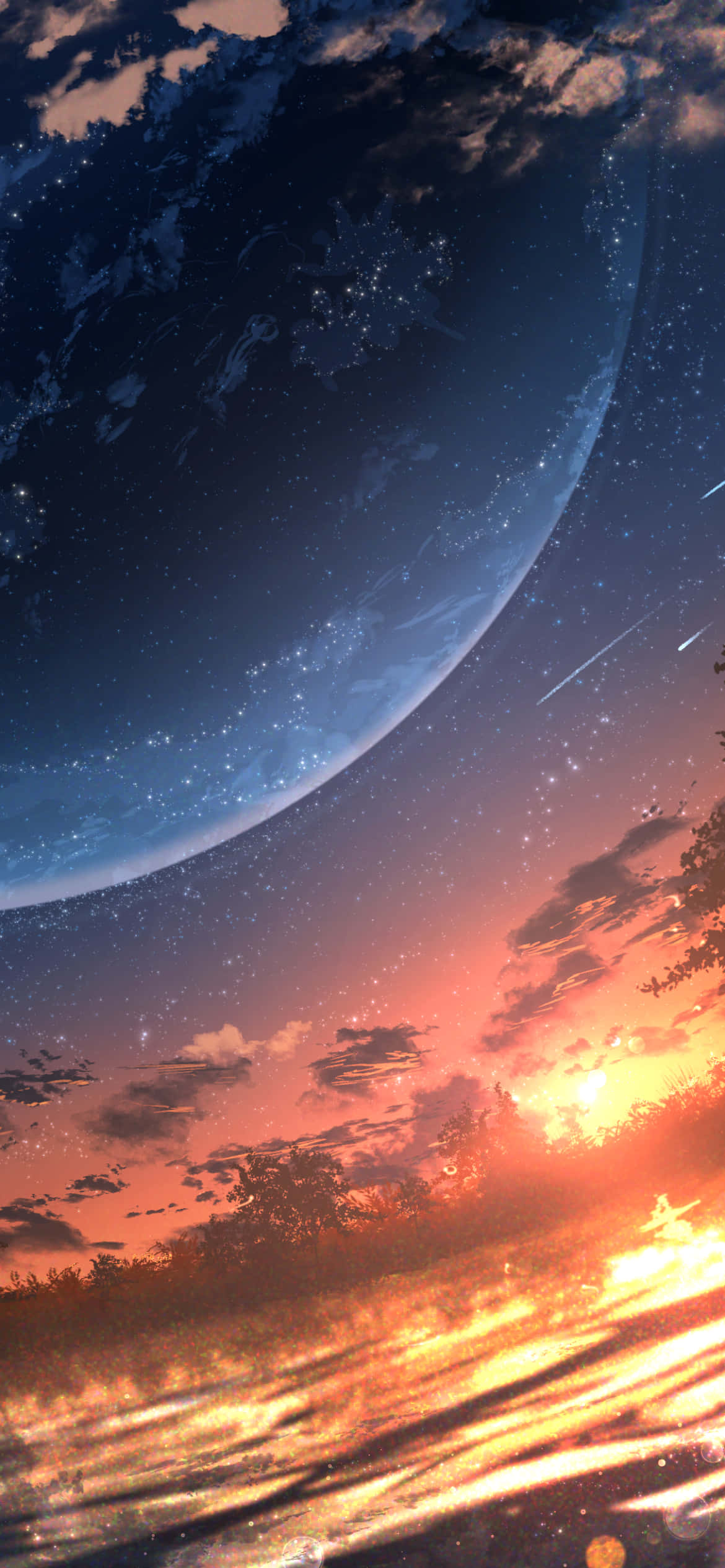 Nyt Anime Solnedgangen fra din iPhone Bakgrunner