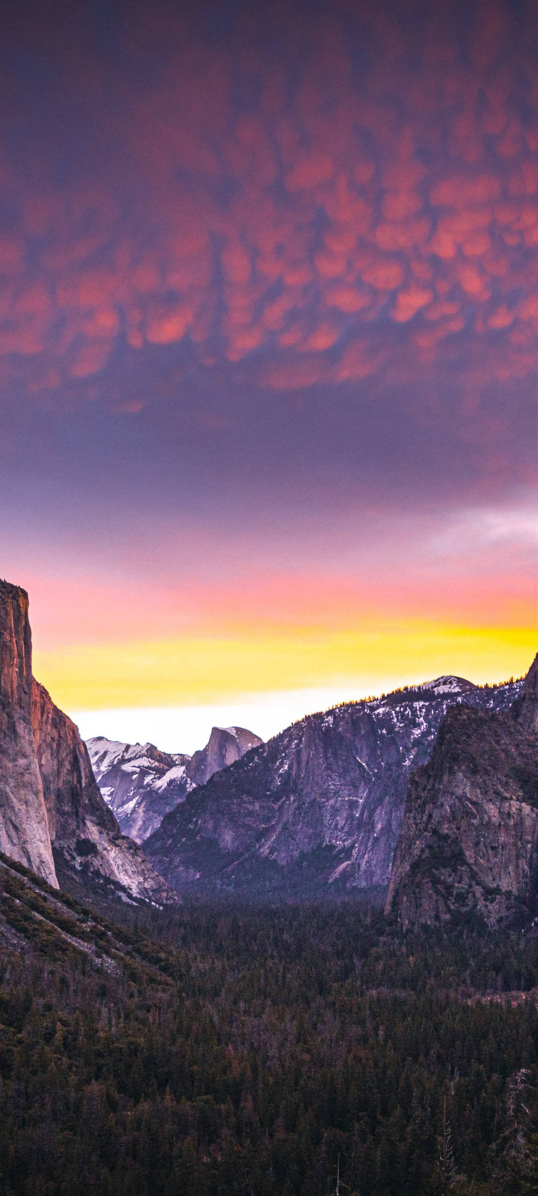 Nyt den fantastiske utsikten i Yosemite National Park på din iPhone Bakgrunner