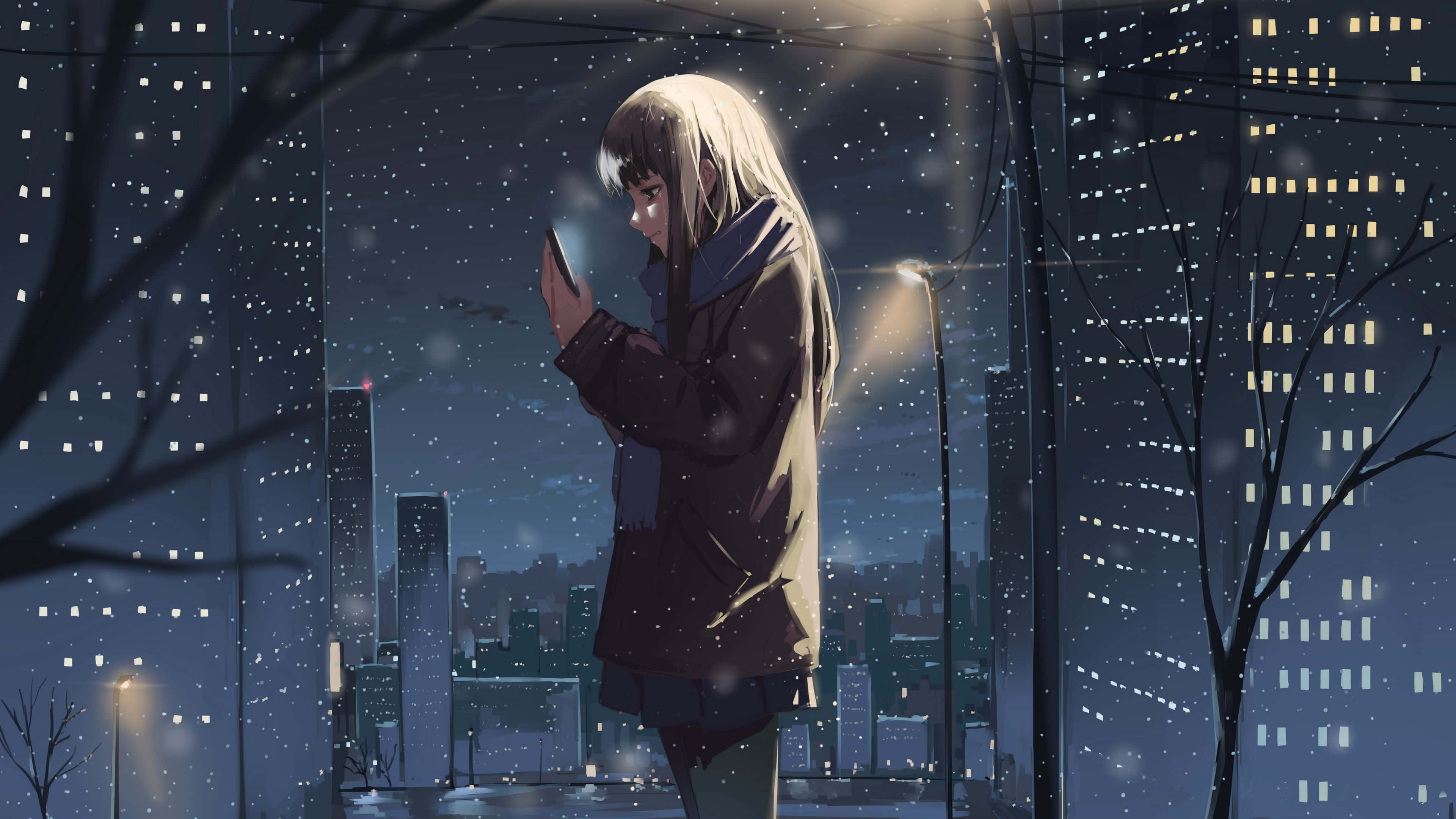 Nyt de livlige fargene i det anime-inspirerte landskapet Bakgrunner