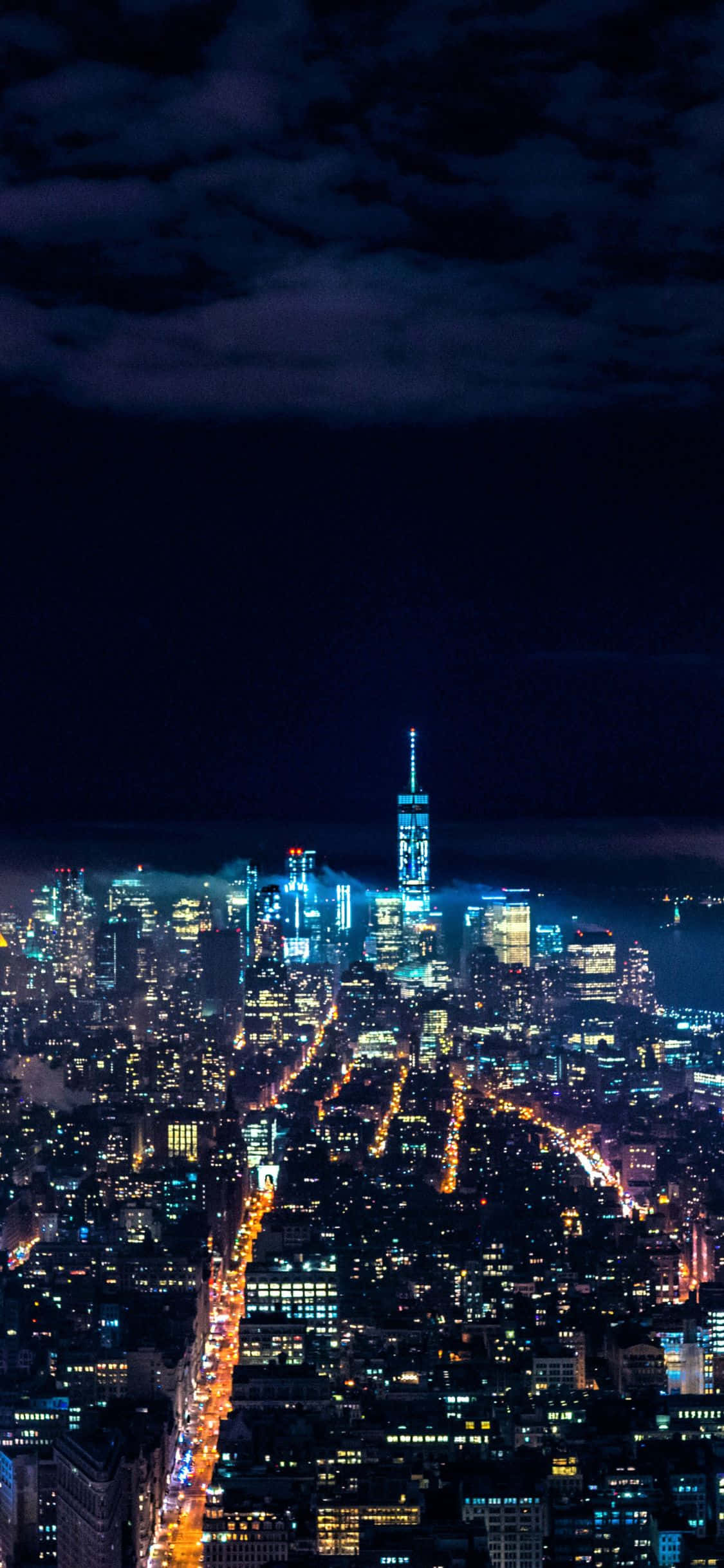 Nyt den fantastiske utsikten over New York City fra en iPhone X. Bakgrunner