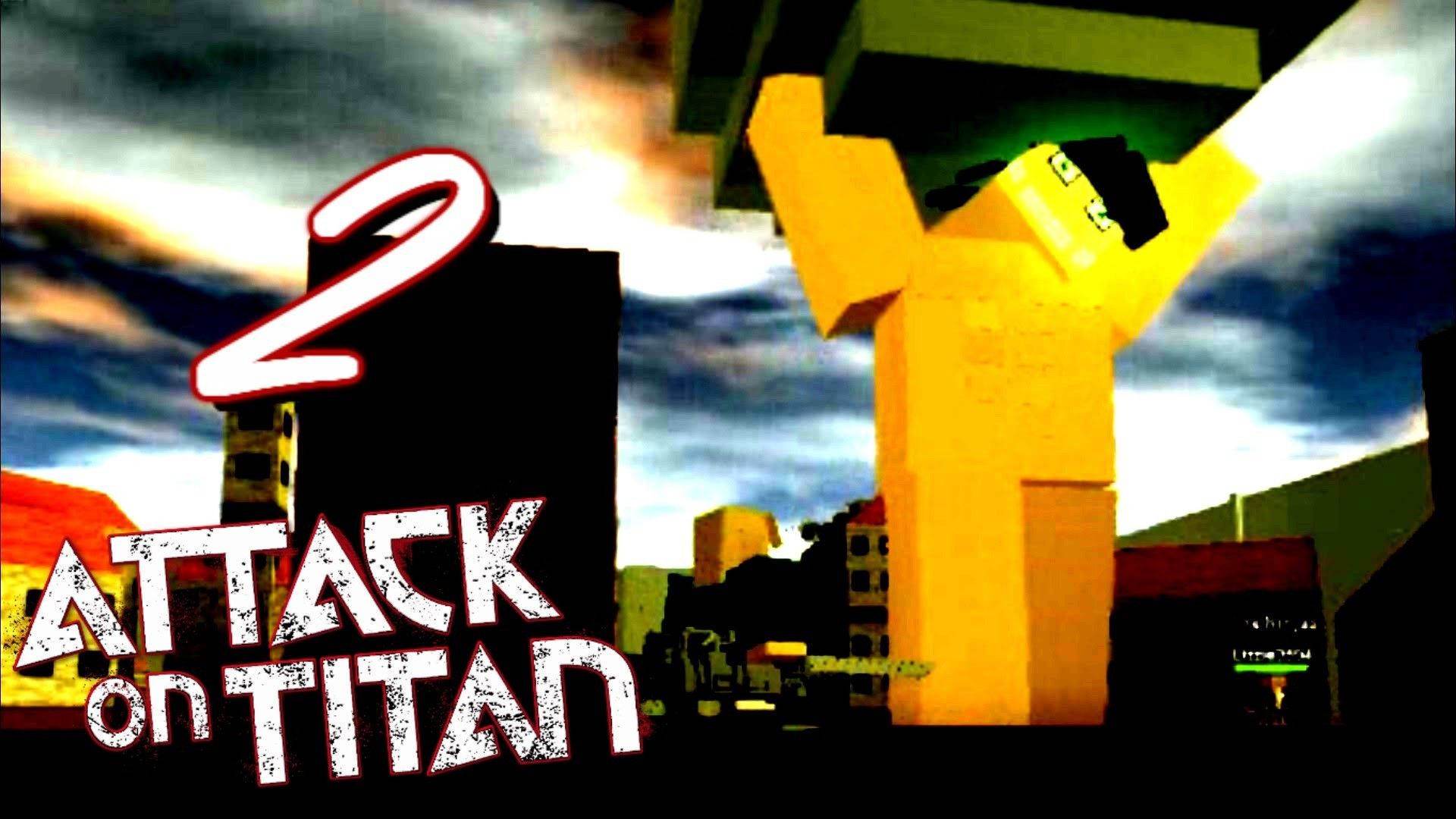 Kult bakgrunnsbilde av anime Roblox-avatar fra animeen Attack on Titan.