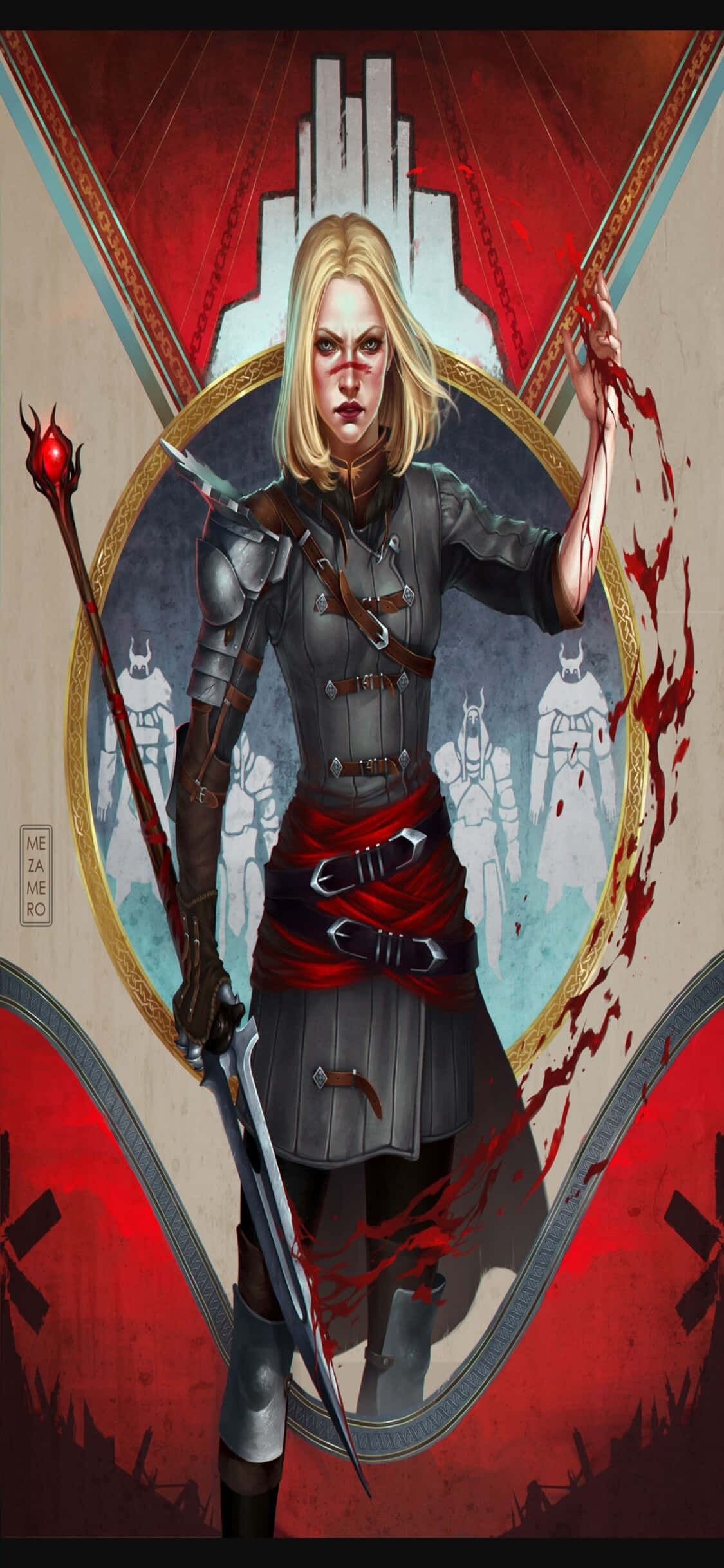 Nyt Dragon Age-eventyret mens du utforsker den nye iPhone Xs Bakgrunner