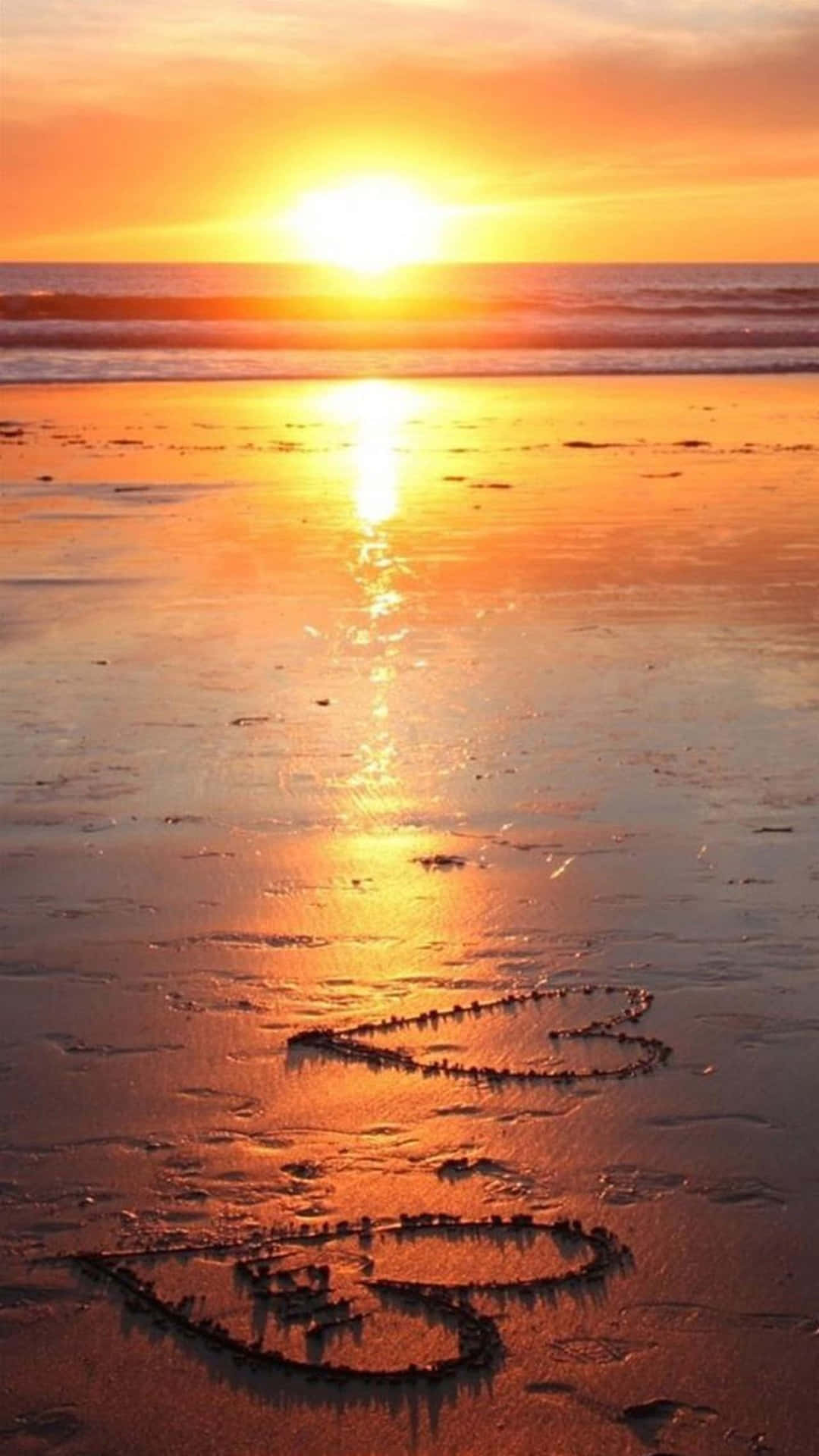 Nyt en fantastisk strandsolnedgang Bakgrunner