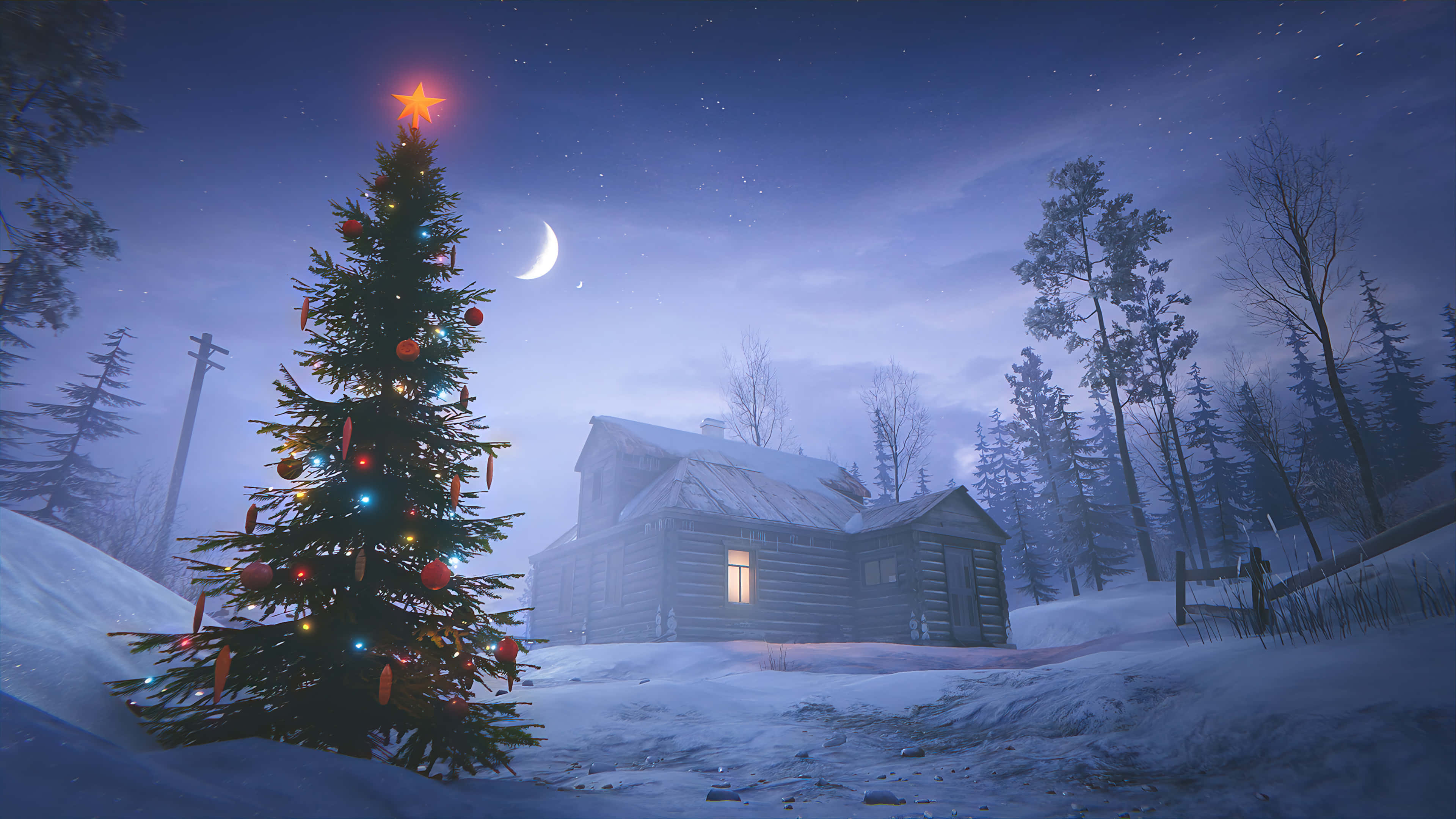 Nyt høytiden med en festlig julebakgrunn til datamaskinen Bakgrunner