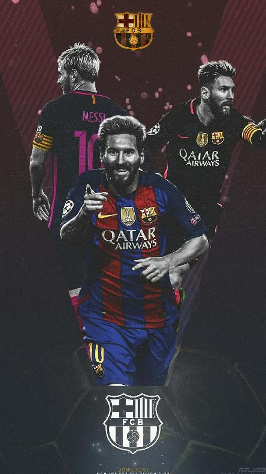 Nyt livet med den nye Messi iPhone Bakgrunner