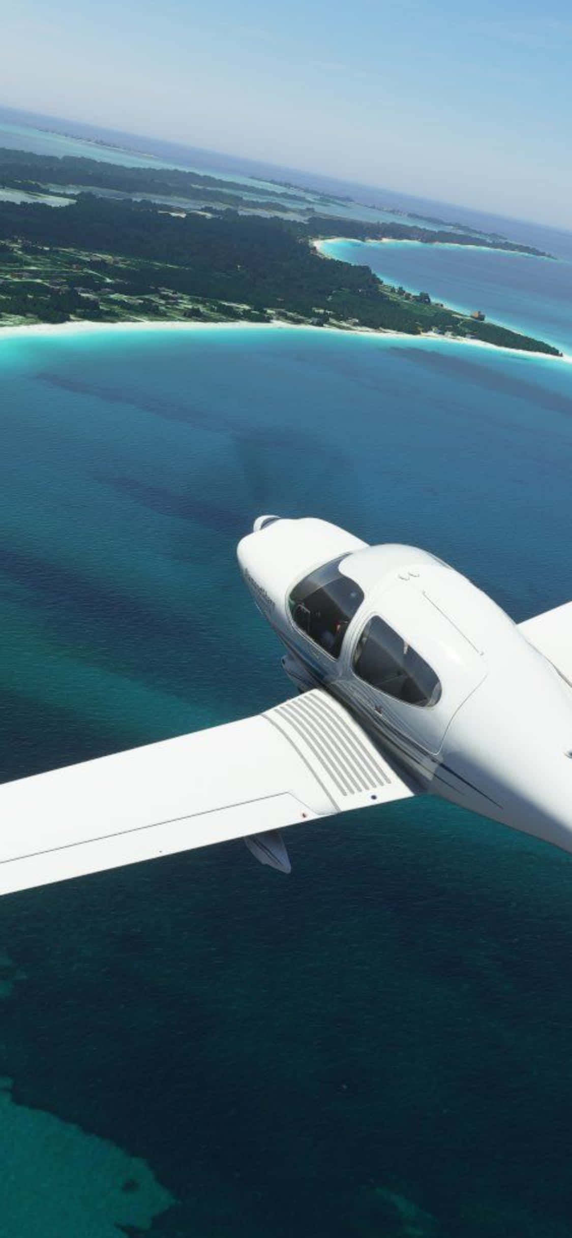 Nyt spenningen ved flyvning med Microsoft Flight Simulator på iPhone Xs Bakgrunner