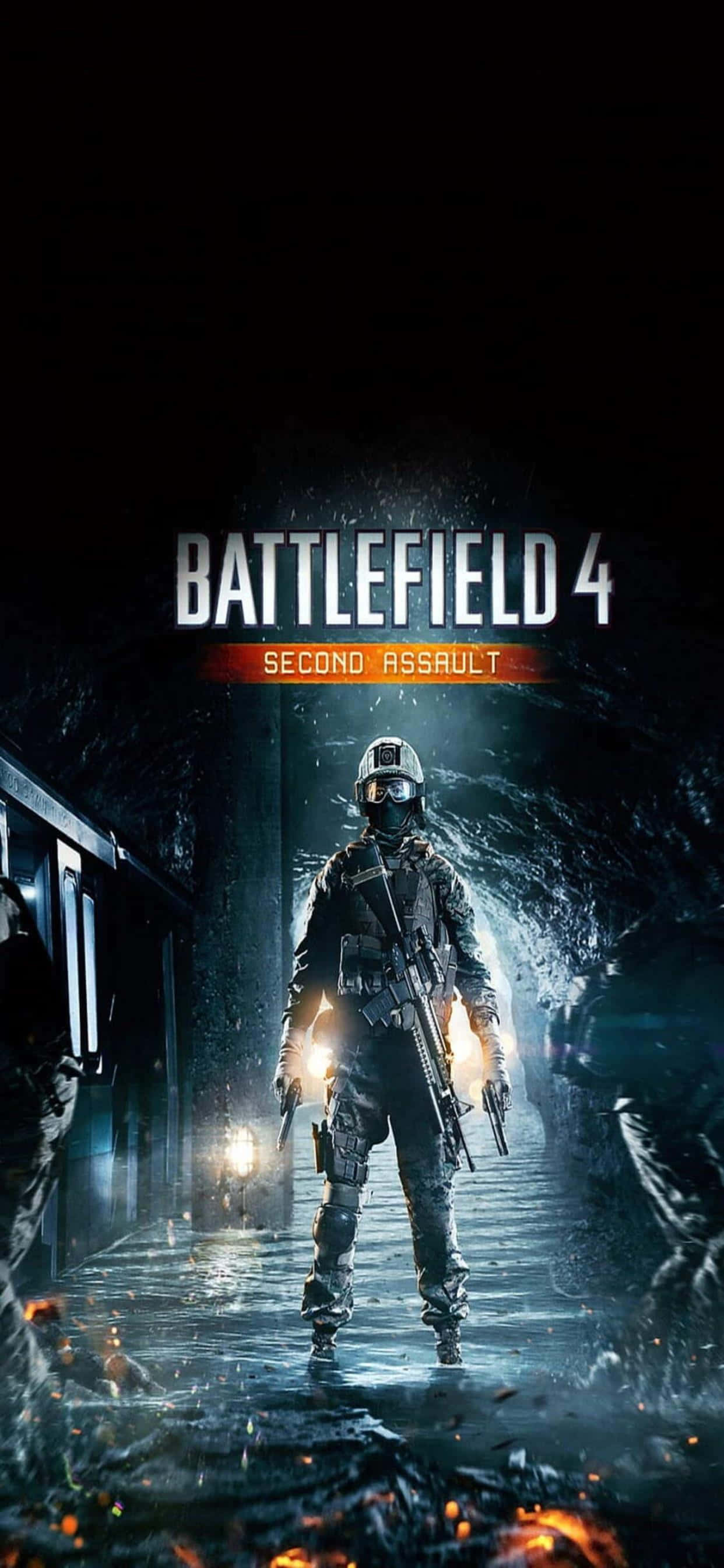 Nyt timevis med mobilt spill med en iPhone Xs Max og Battlefield 4 Bakgrunner
