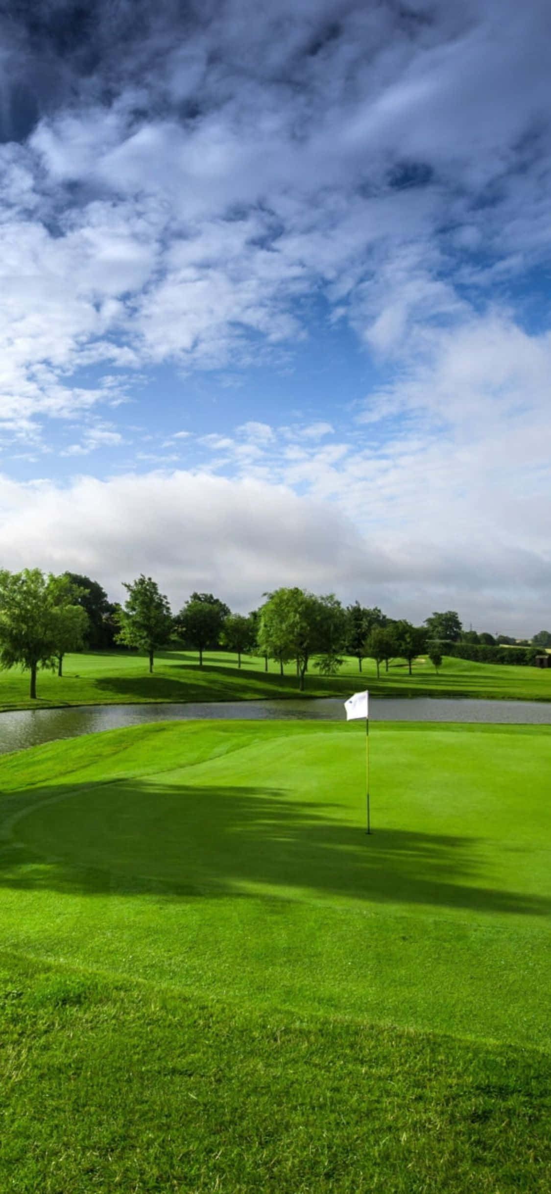 Nyt utsikten på iPhone X golfbanen Bakgrunner