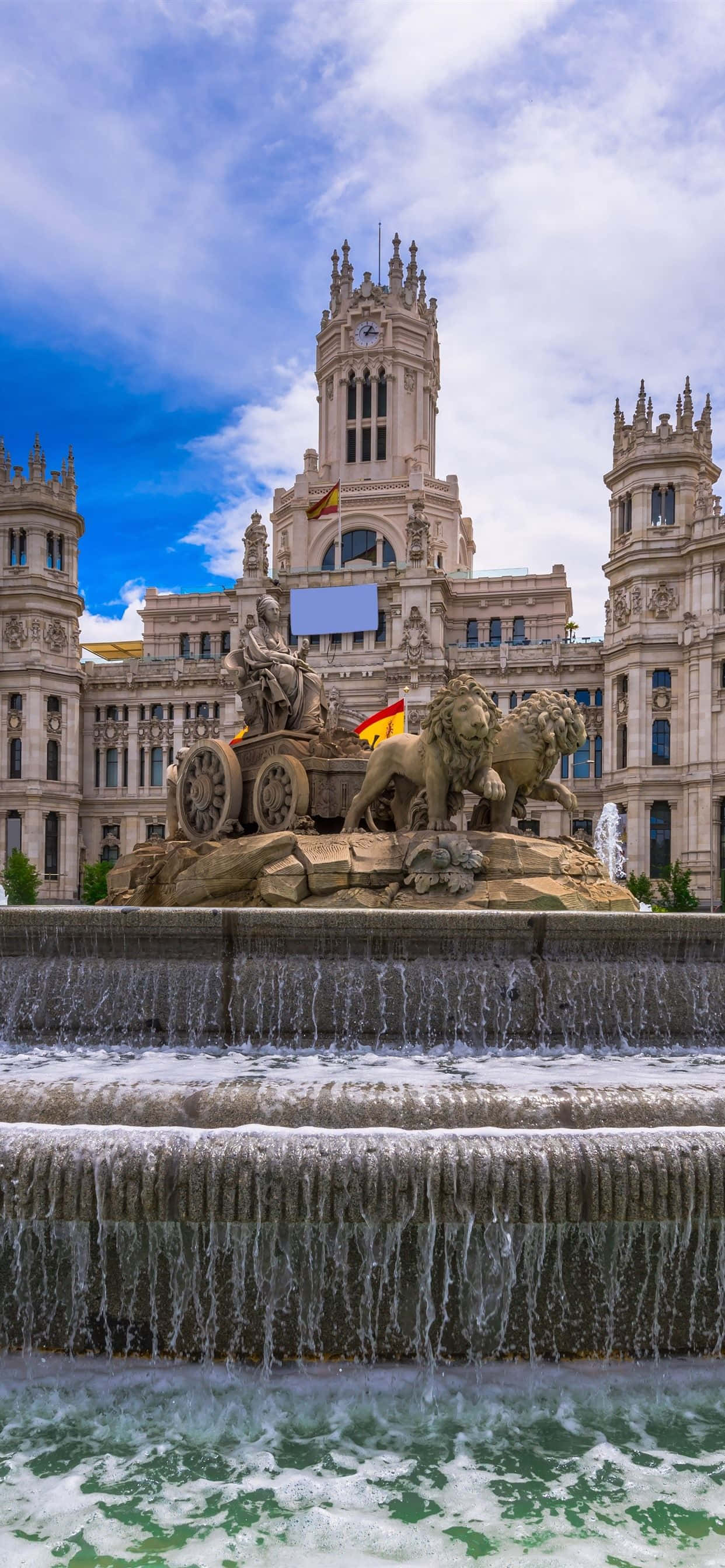 Nyter en fascinerende solnedgang i Barcelona, Spania Bakgrunner