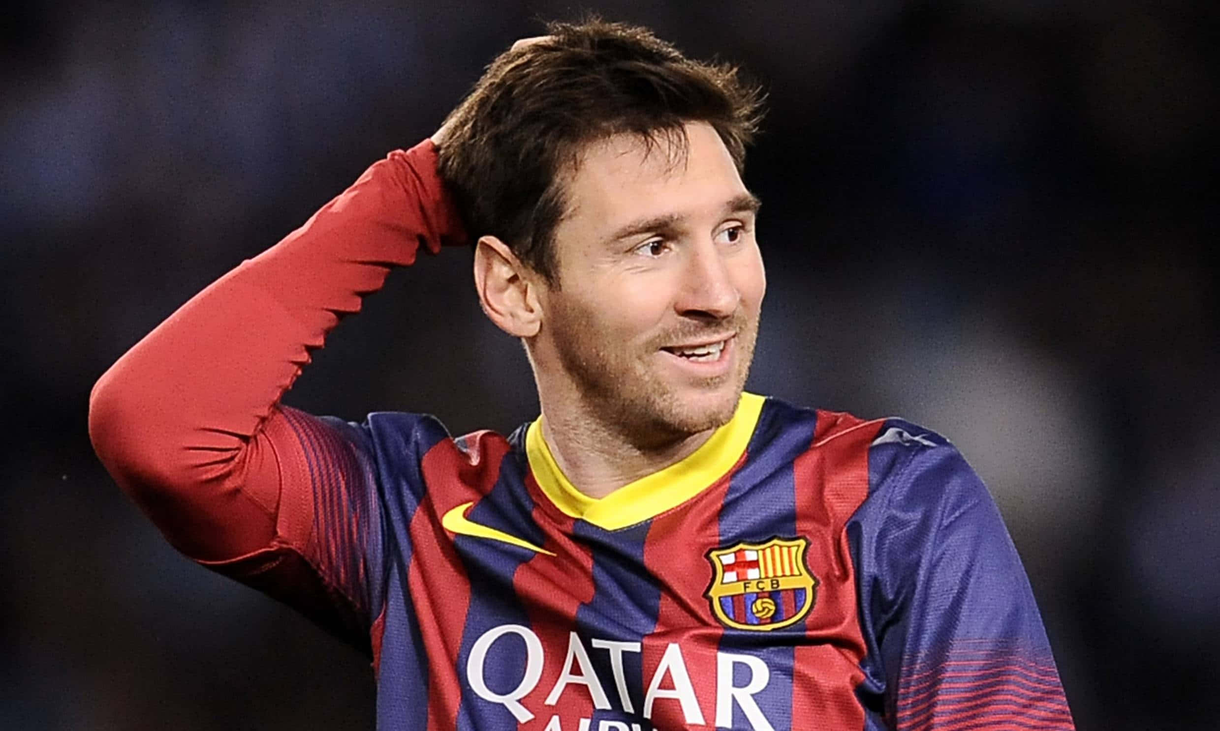 Nyter solnedgangen i Barcelona med Lionel Messi Bakgrunner