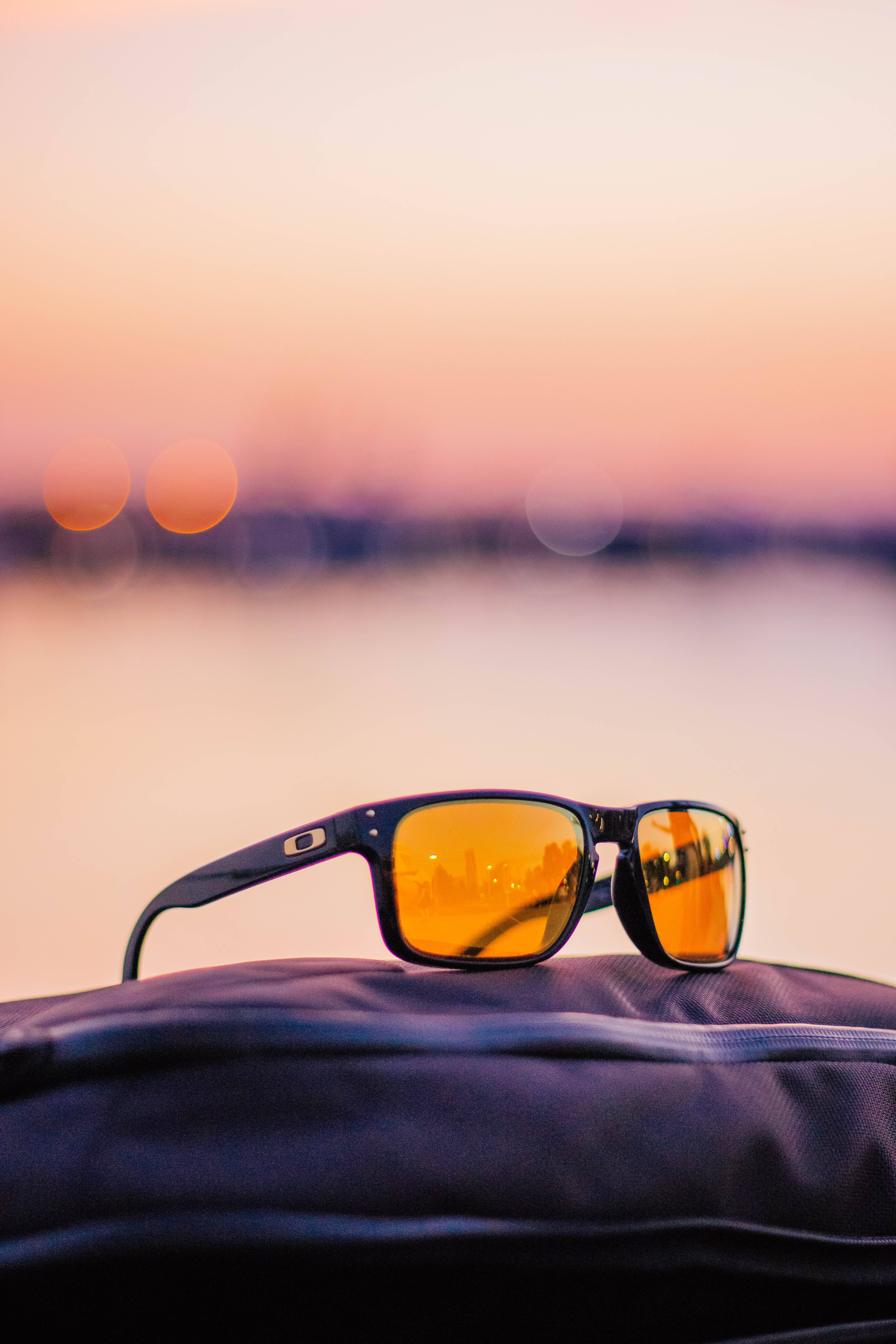 Oakley Solbriller Solnedgang Sport Eventyr Bakgrunner