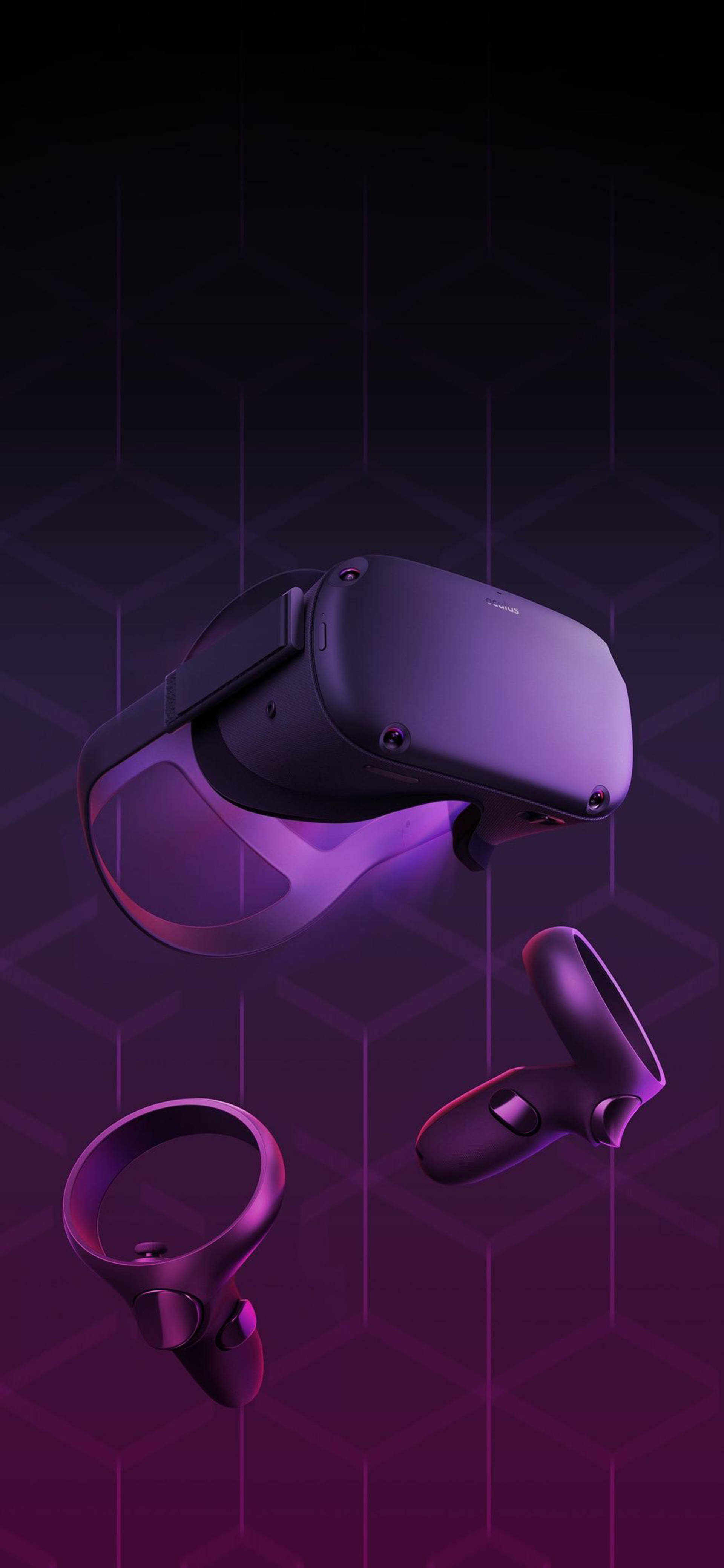 Oculus Quest 2 Lilla Abstrakt Kunst Bakgrunner