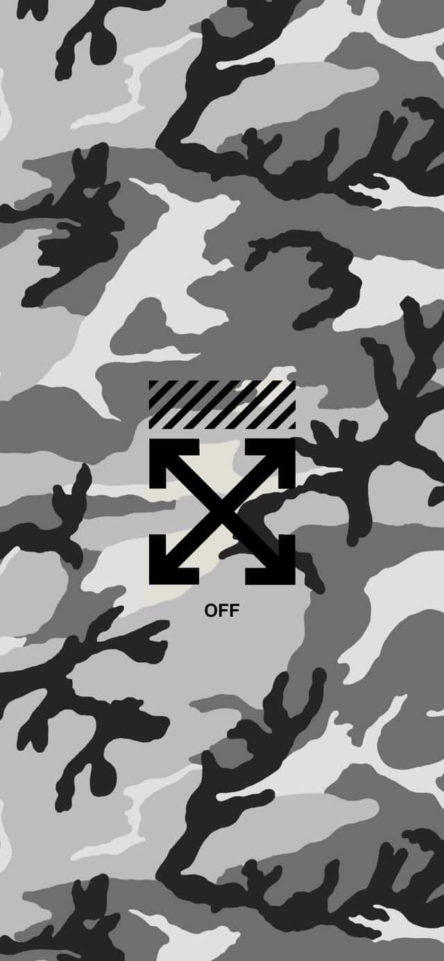 Off White iPhone Kamuflasjemønster Bakgrunner